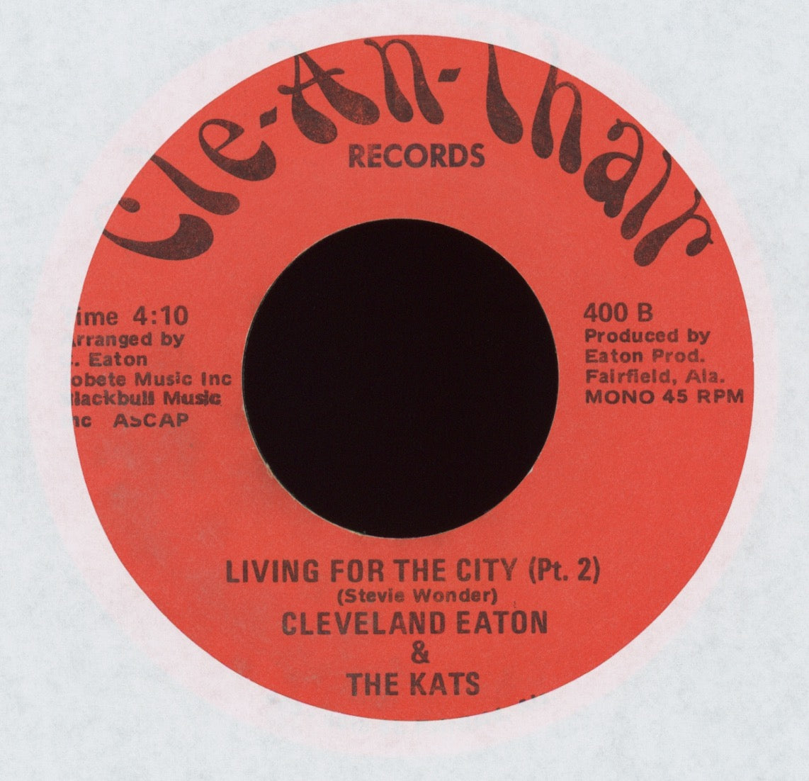 Cleveland Eaton & The Kats on - Living For The City on Cle-An-Thair
