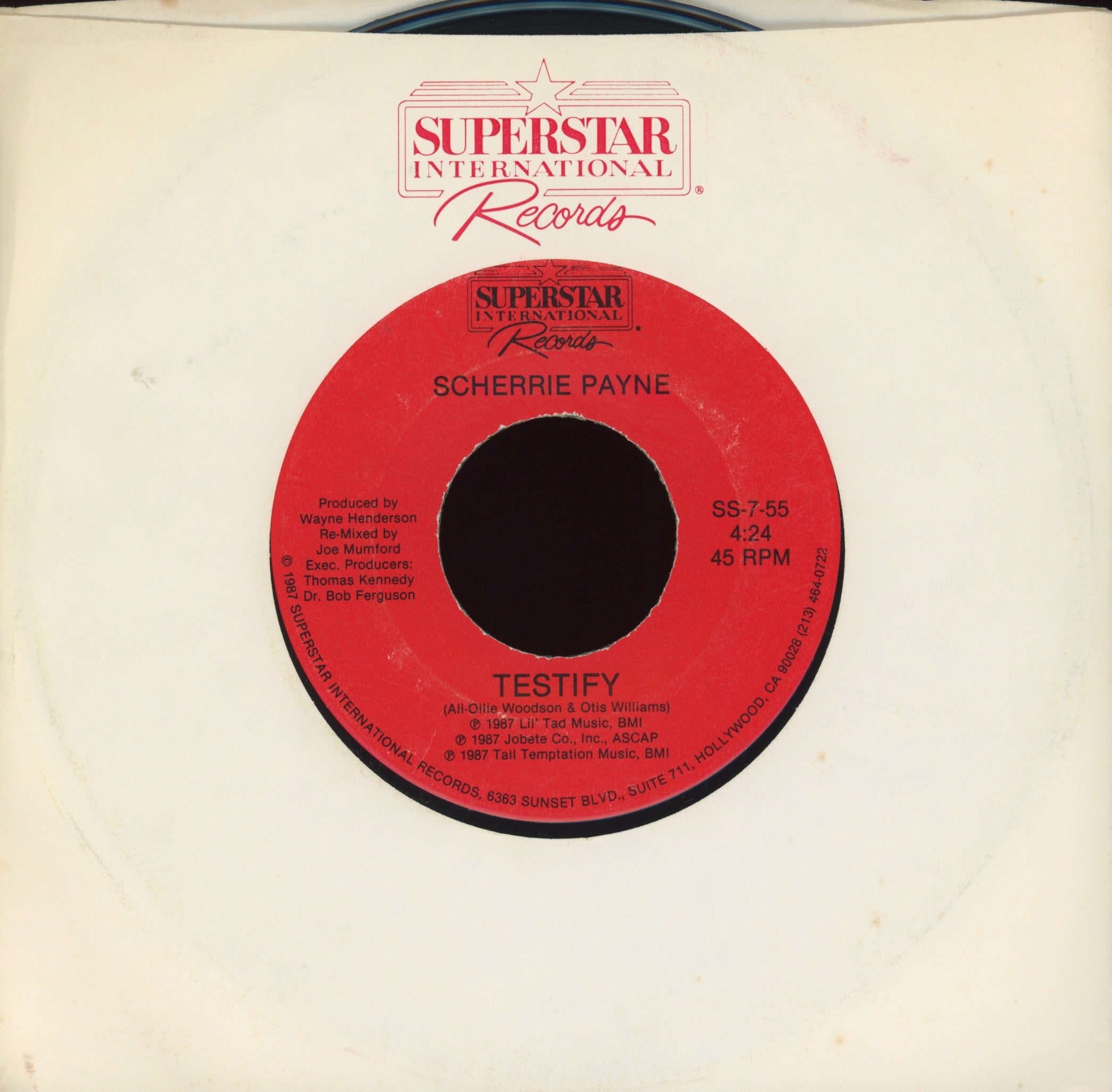 Scherrie Payne - Testify on Superstar Single Sided