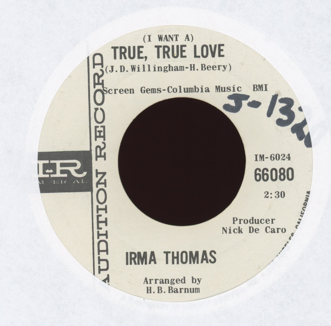 Irma Thomas - He's My Guy on Imperial Promo