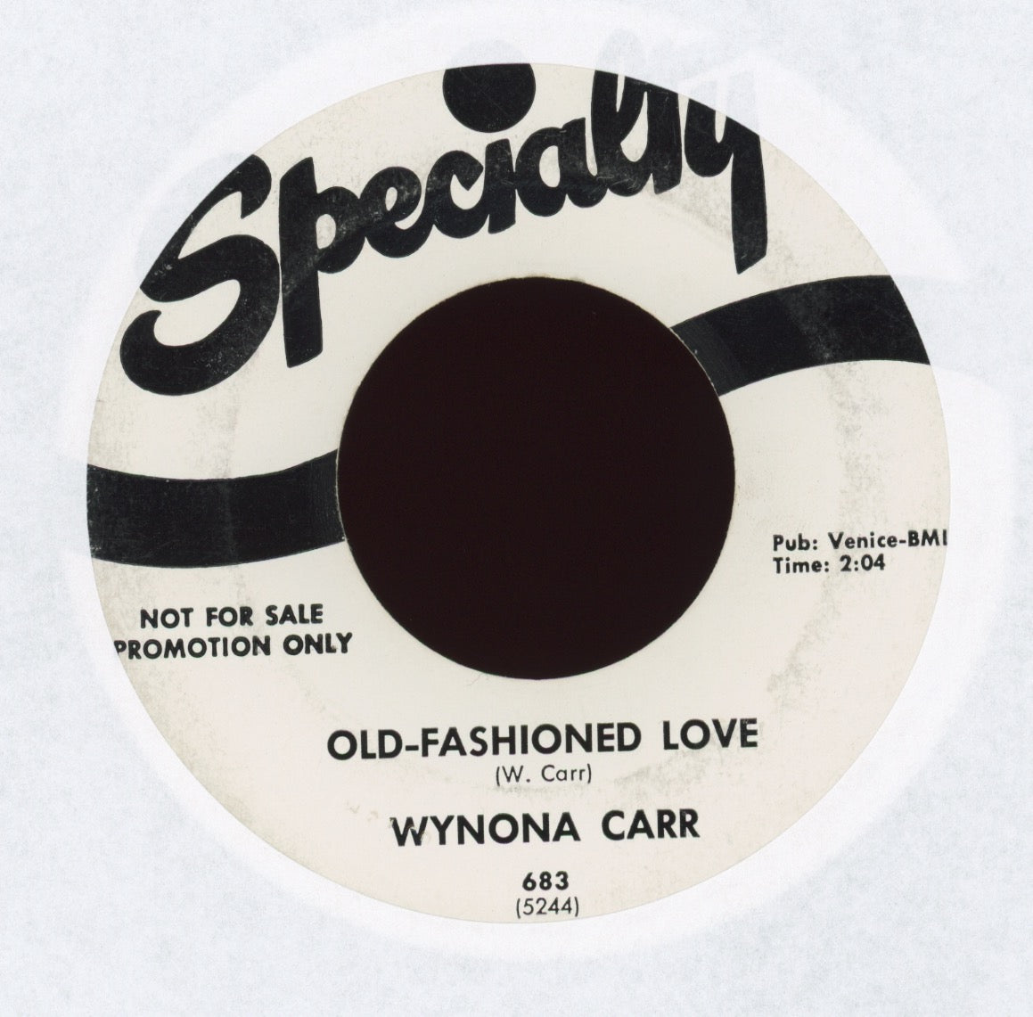 Wynona Carr - Old-Fashioned Love on Specialty Promo