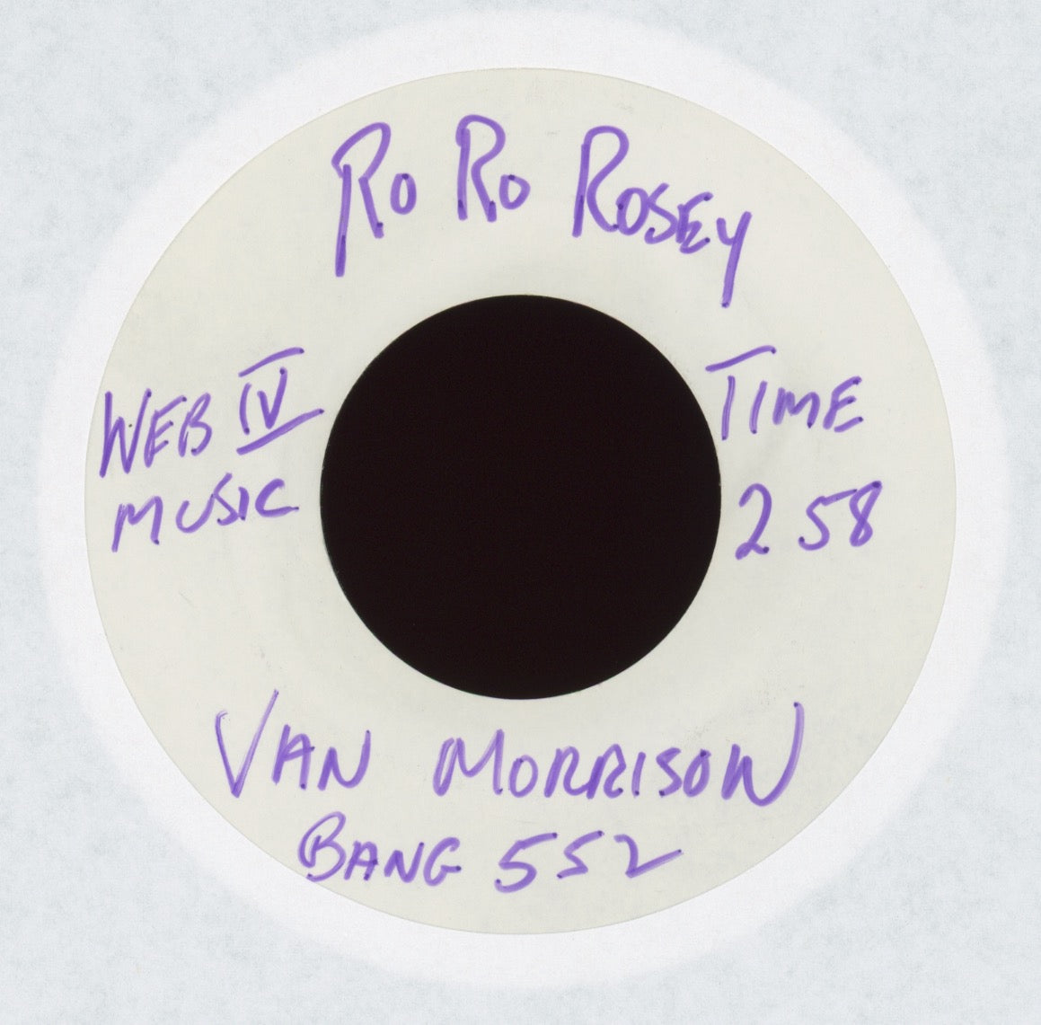 Van Morrison - Ro Ro Rosey Test Pressing