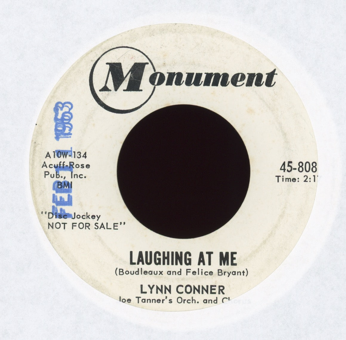 Lynn Conner - Laughing At Me on Monument Promo