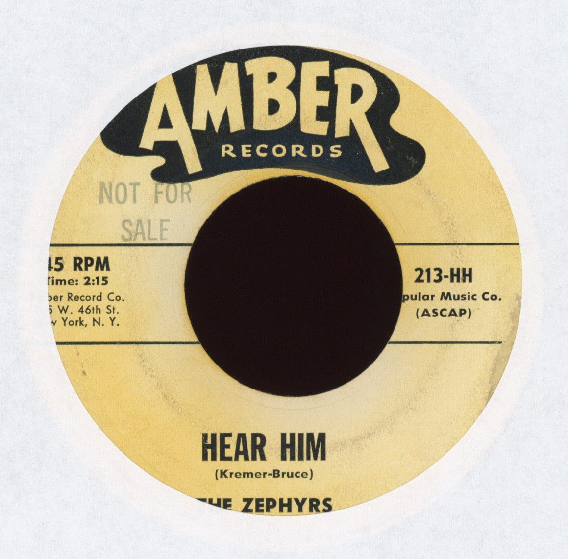 The Zephyrs - Hear Him on Amber