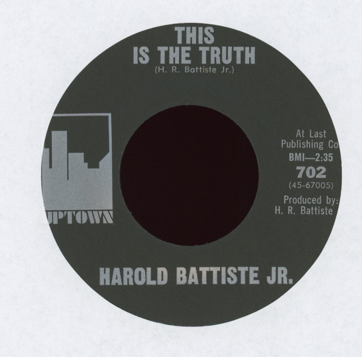 Harold Battiste - This Is How We Do It In New Orleans on Uptown