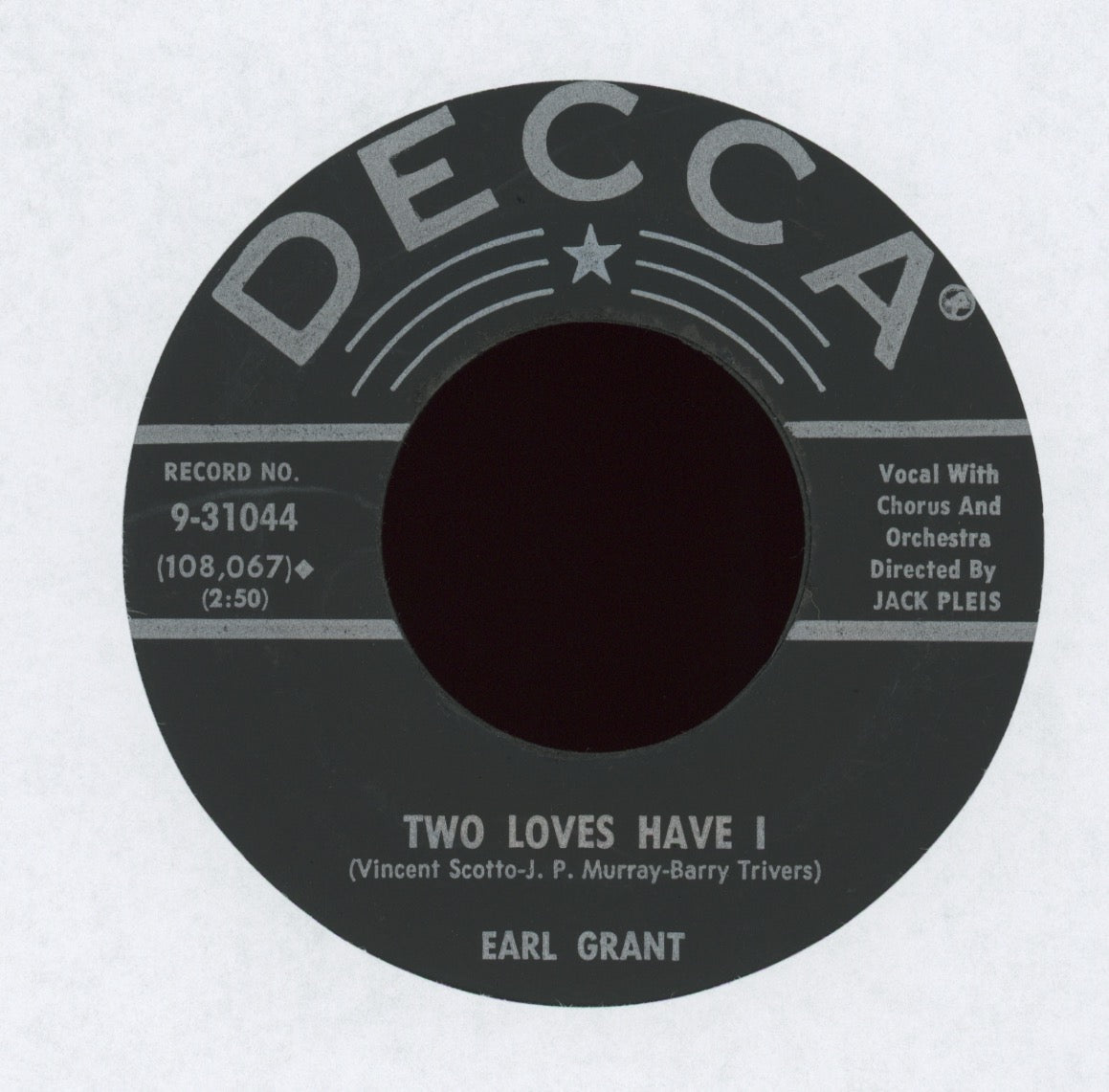 Earl Grant - House Of Bamboo on Decca