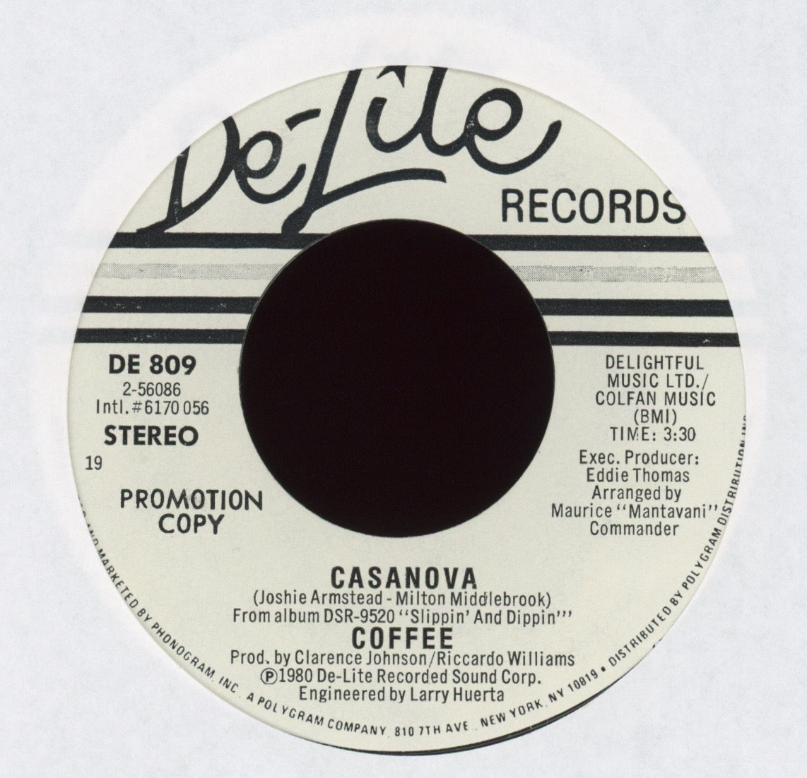 Coffee - Casanova on De-Lite Promo