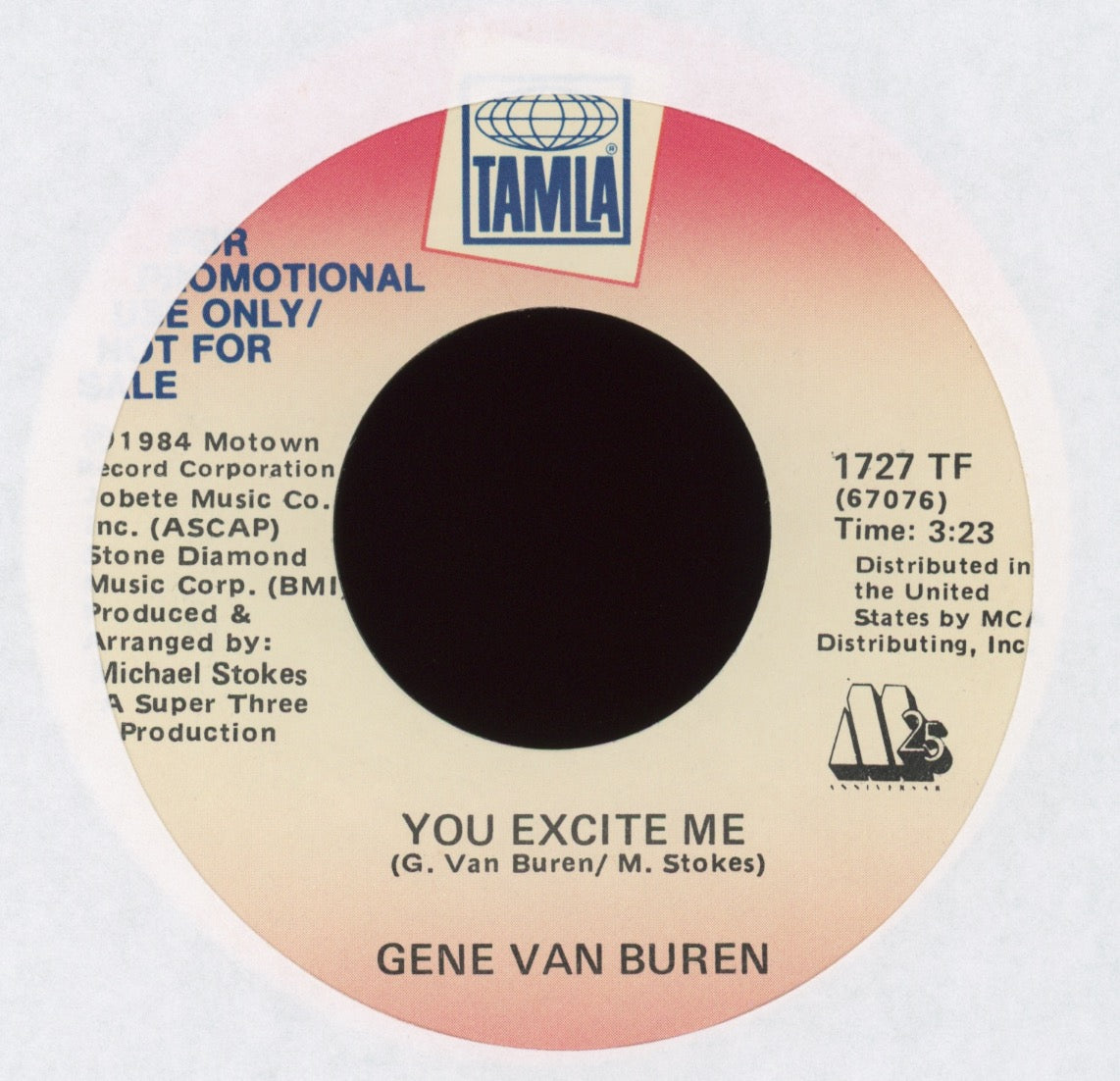 Gene Van Buren - You Excite Me on Tamla Promo
