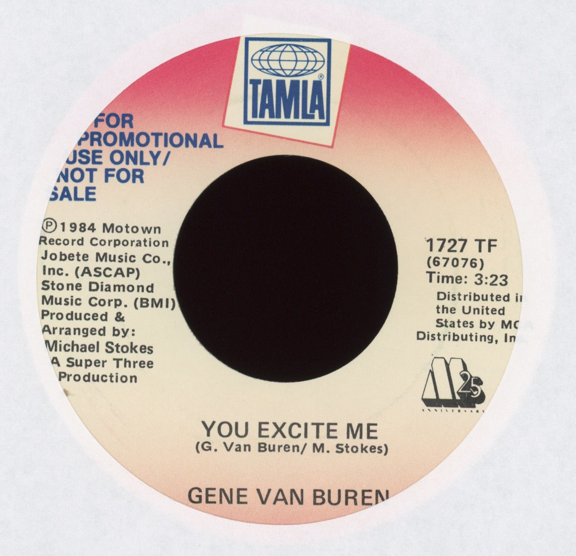 Gene Van Buren - You Excite Me on Tamla Promo