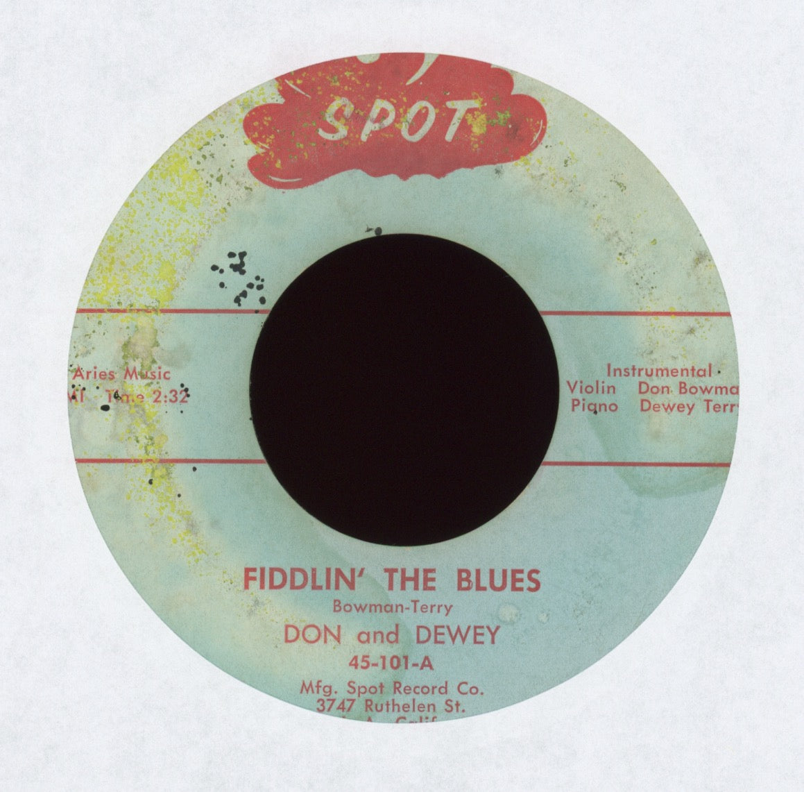 Don & Dewey - Fiddlin' The Blues on Spot