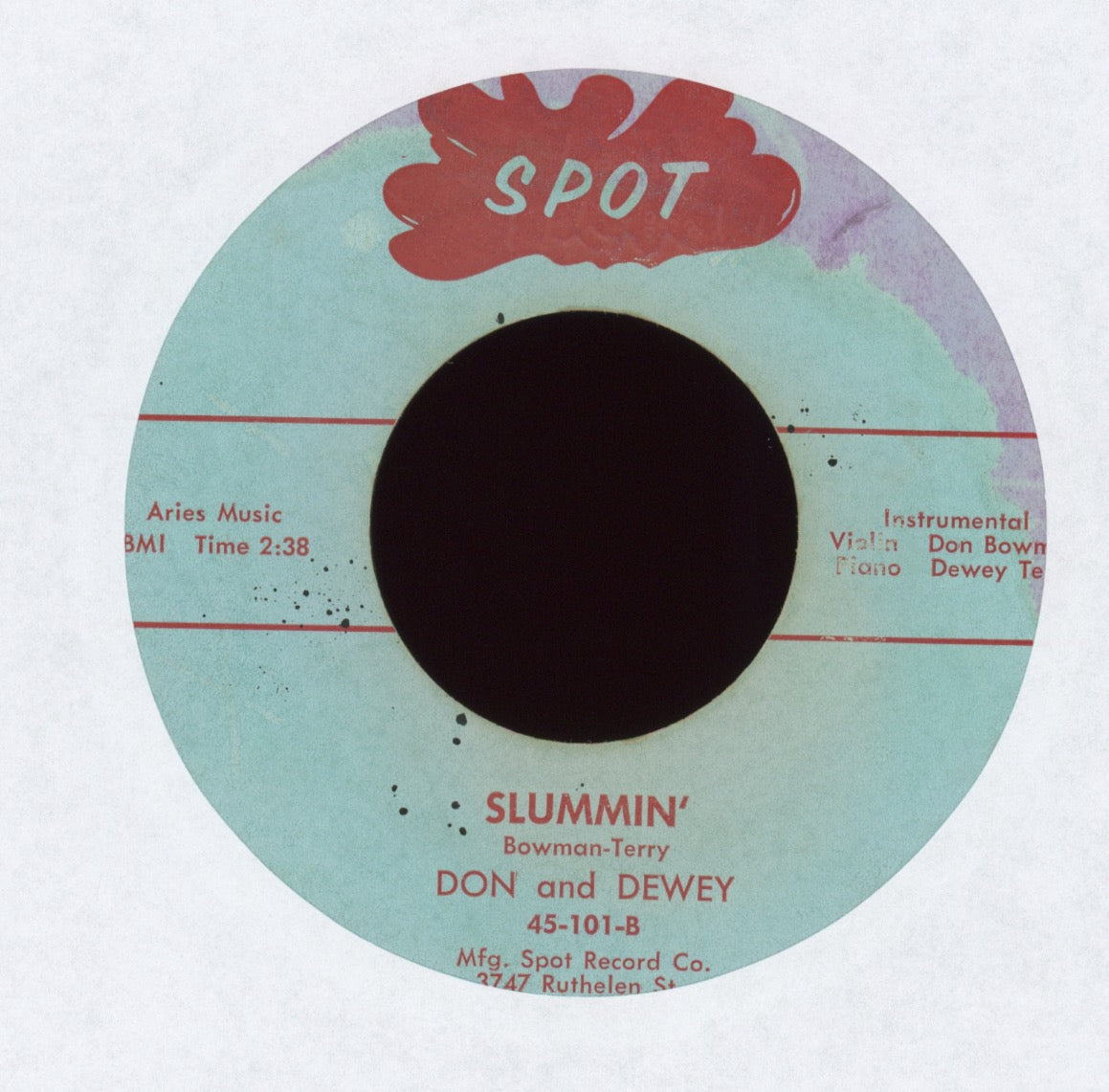 Don & Dewey - Fiddlin' The Blues on Spot