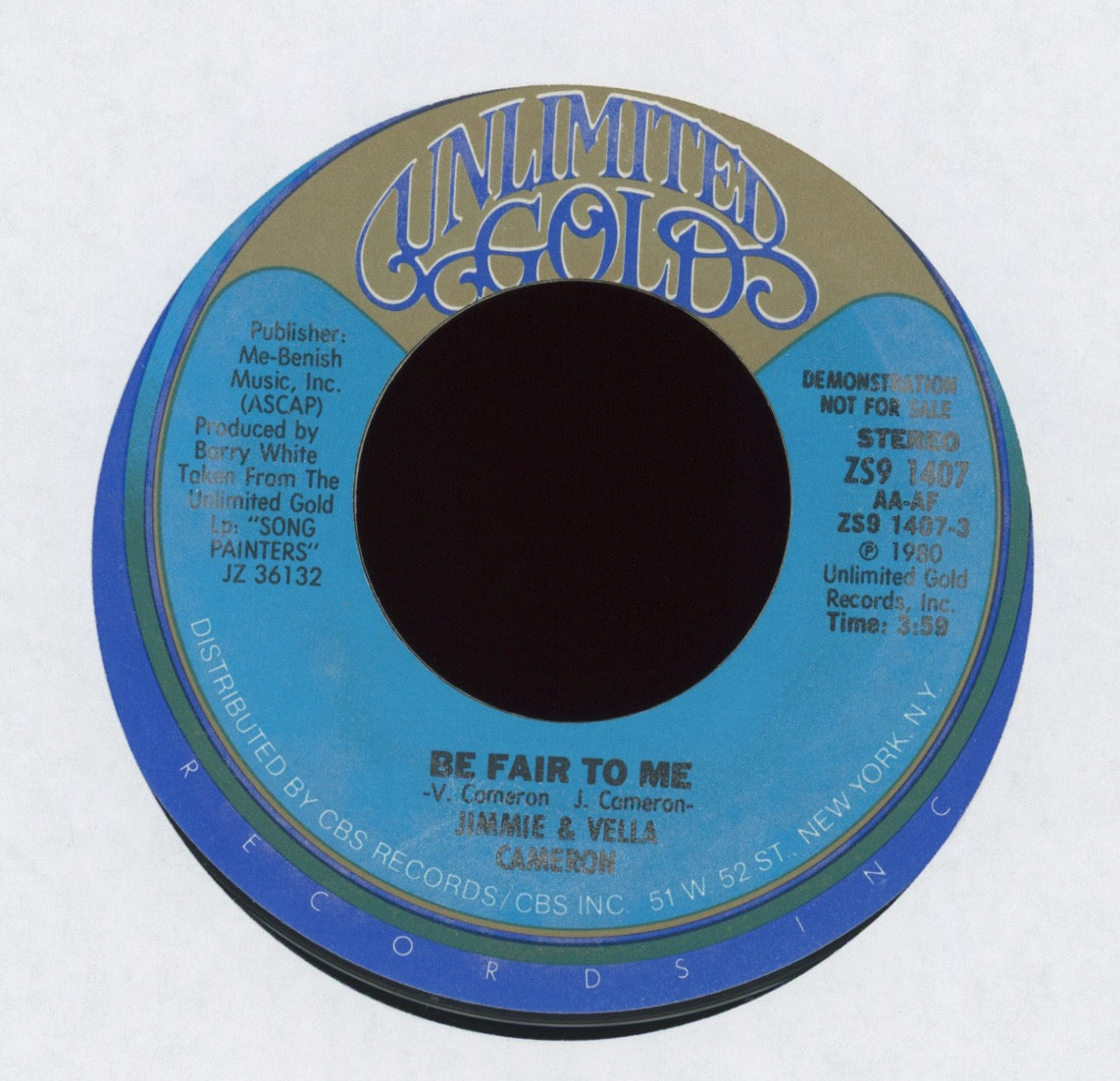 Jimmie & Vella Cameron - Be Fair To Me on Unlimited Gold Promo
