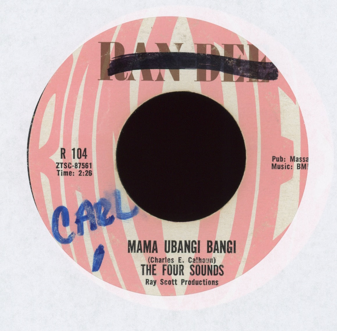The Four Sounds - Mama Ubangi Bangi on Ran Dee