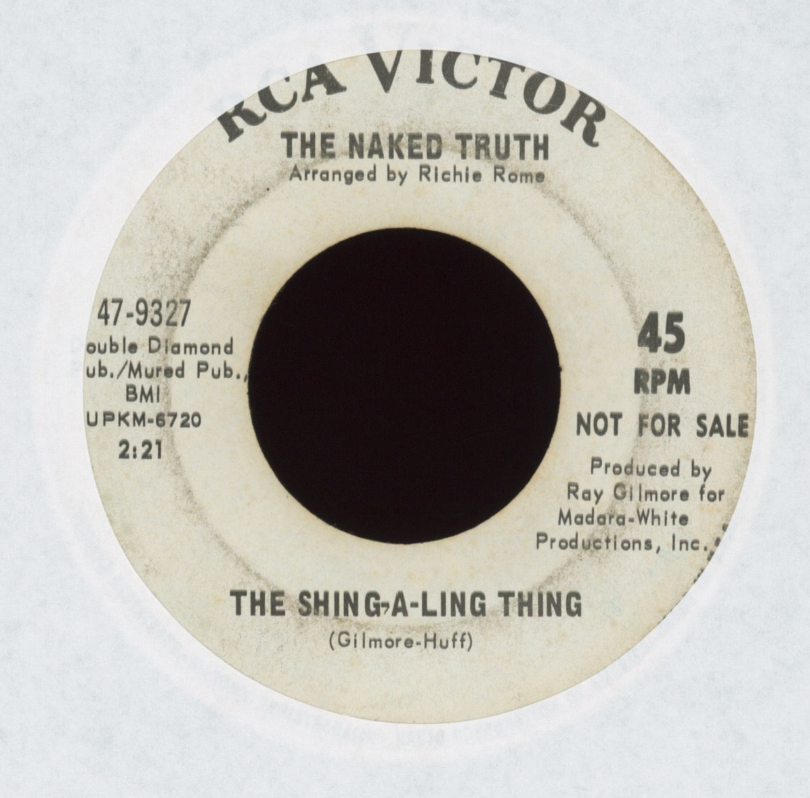 The Naked Truth - The Stripper / The Shing-A-Ling Thing on RCA Promo