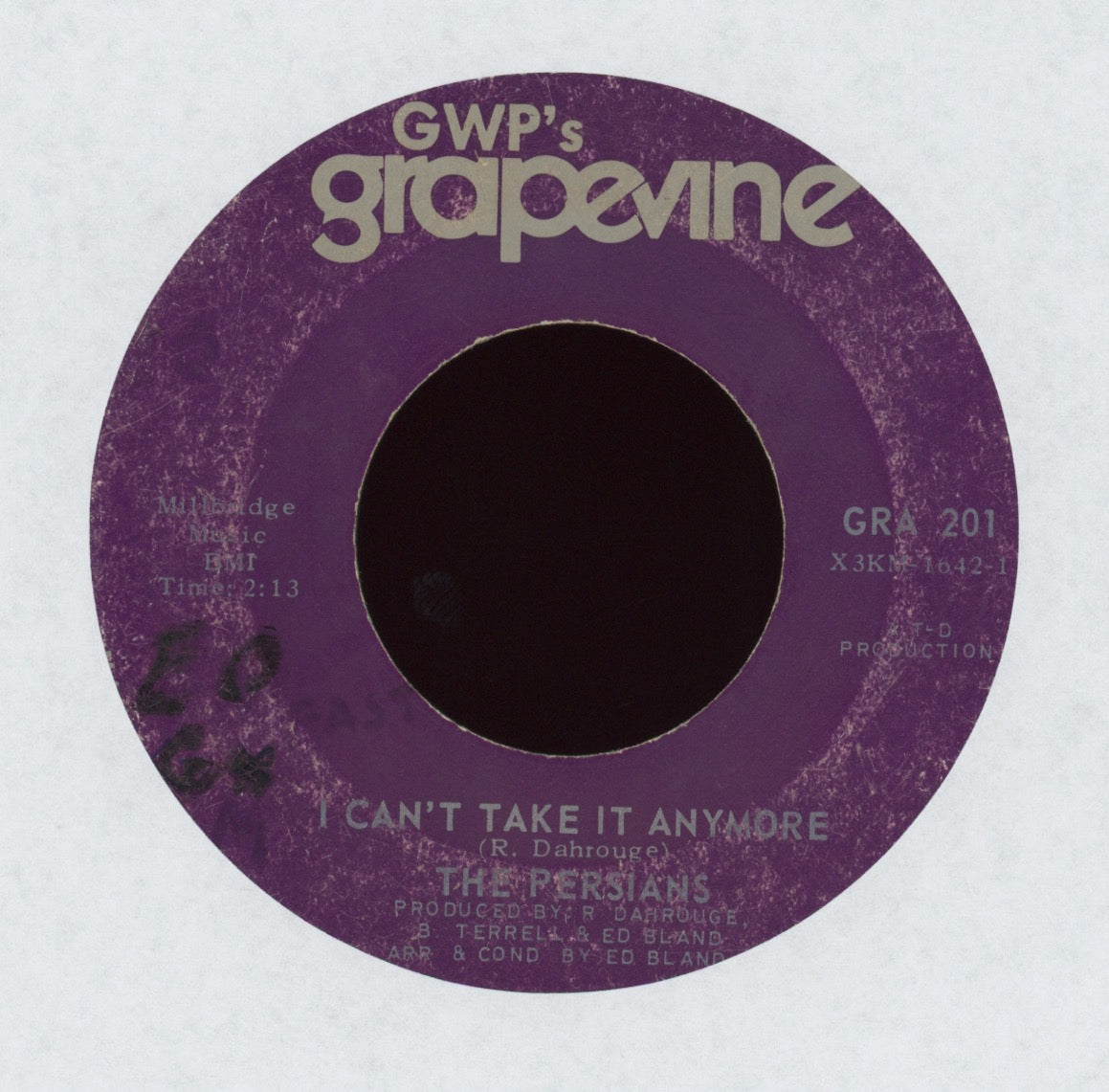 The Persians - I Can't Take It Anymore on GWP Grapevine