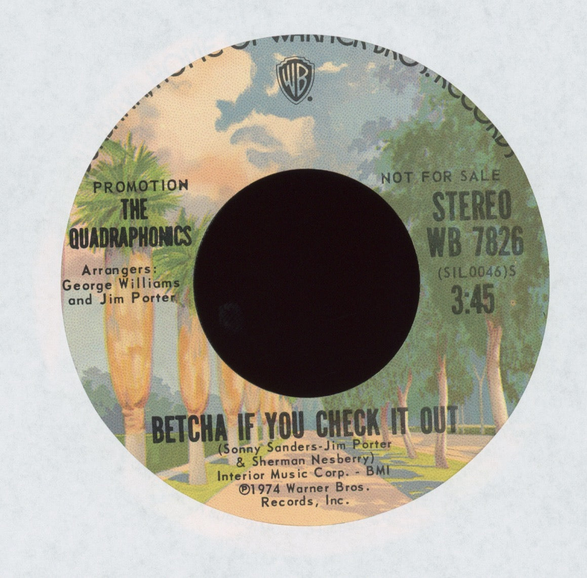 The Quadraphonics - Betcha If You Check It Out on Warner Bros Promo