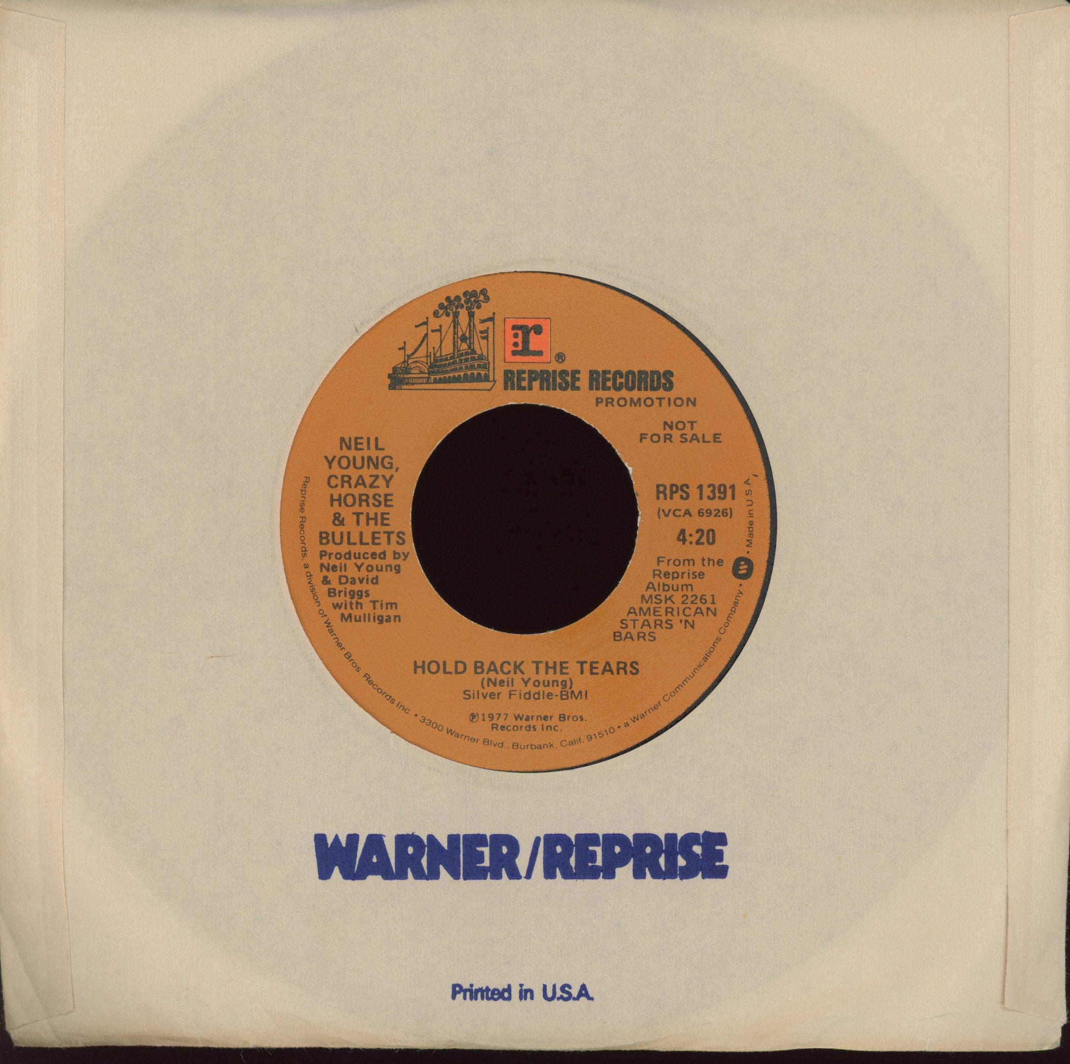 Neil Young - Like A Hurricane on Reprise Promo