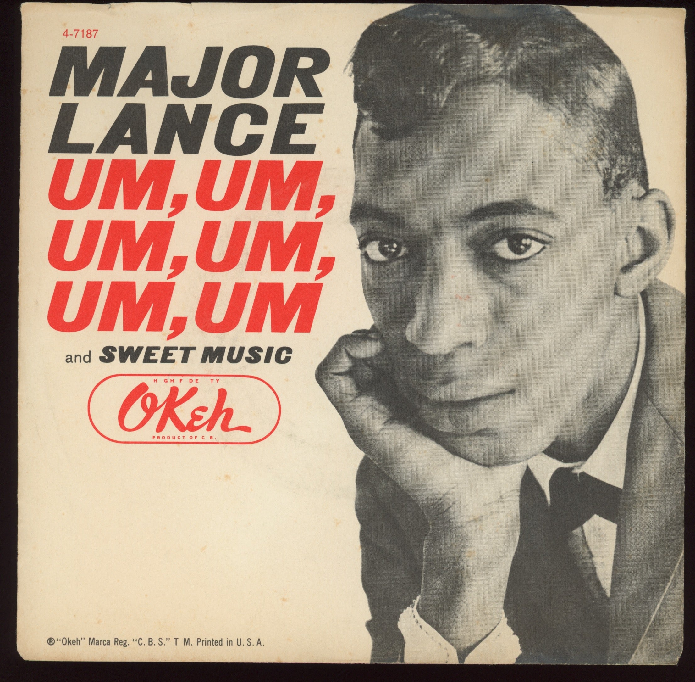 Major Lance - Um, Um, Um, Um, Um, Um on Okeh With Picture Sleeve
