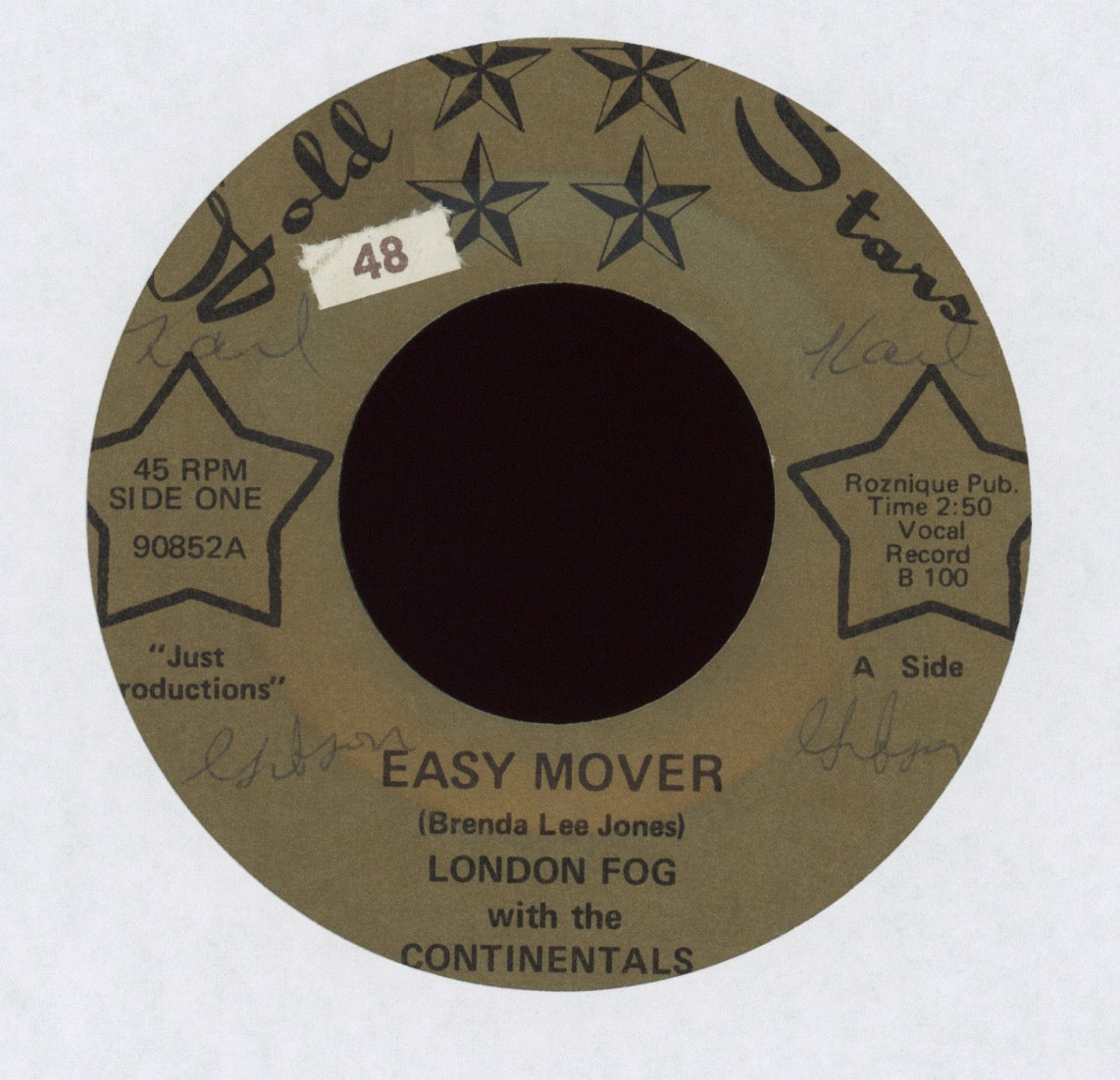 London Fog & The Continentals - Easy Mover on Gold Star