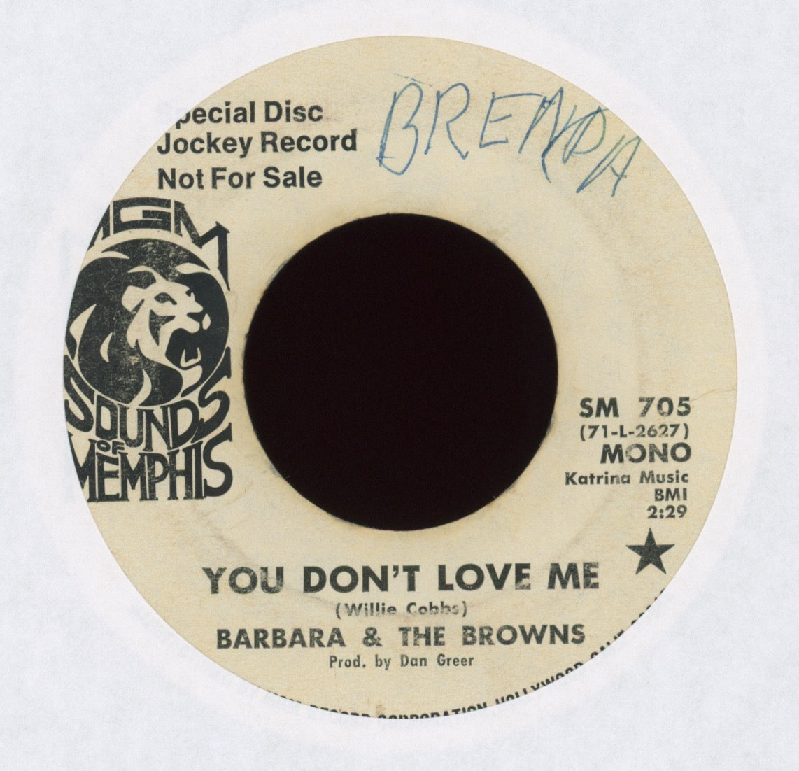 Barbara & The Browns - You Don't Love Me on Sounds of Memphis Promo