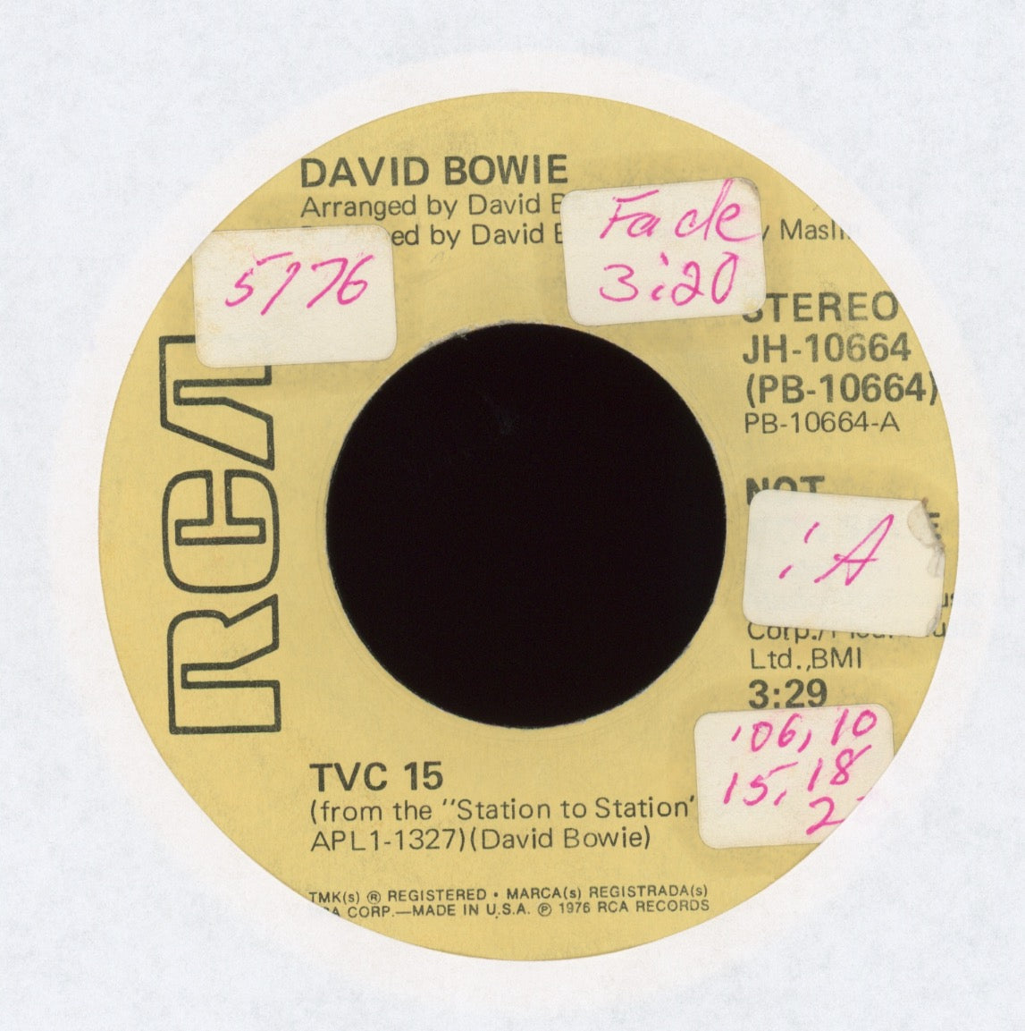 David Bowie - TVC 15 on RCA Promo