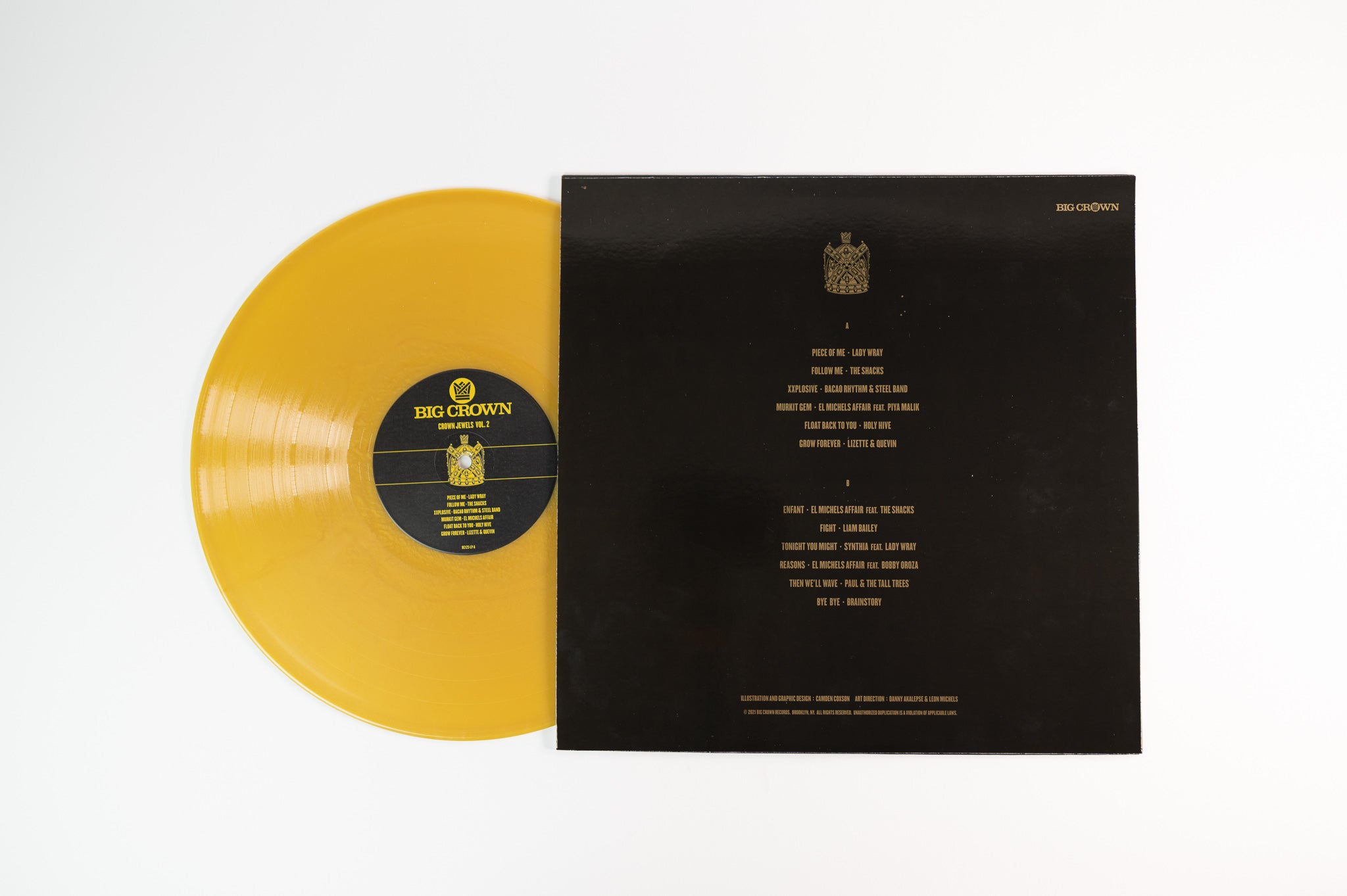 Various - Crown Jewels Vol. 2 on Big Crown Ltd Gold Vinyl