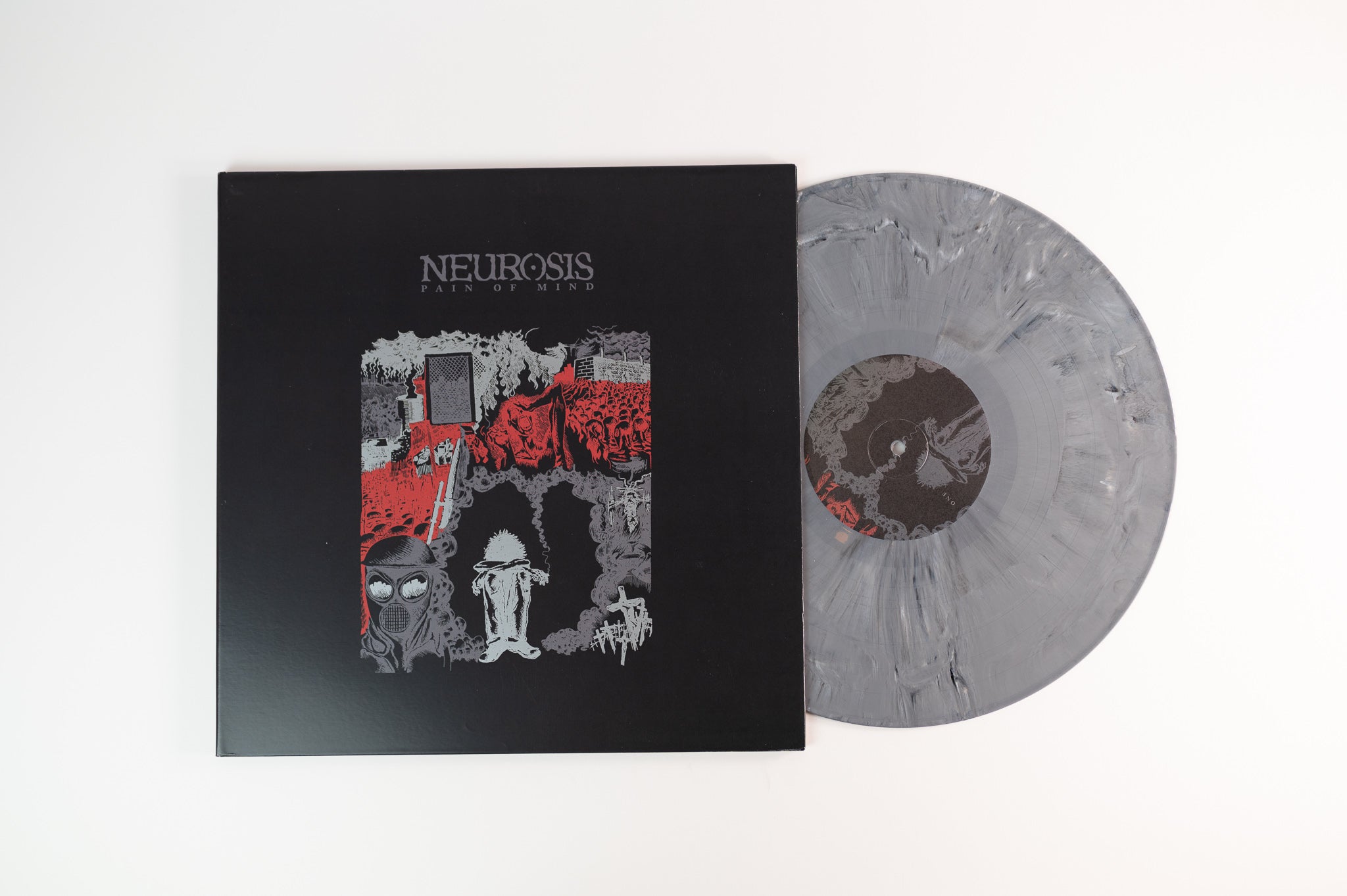 Neurosis - Pain Of Mind on Neurot Limited Grey With White Marble Reissue