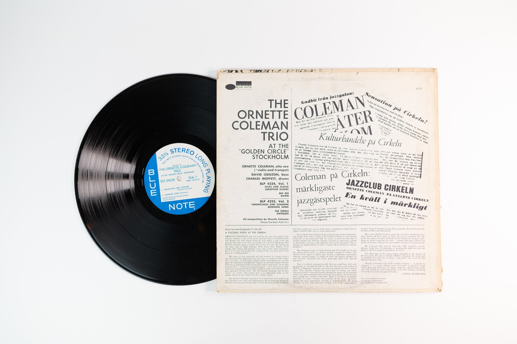 The Ornette Coleman Trio - At The "Golden Circle" Stockholm - Volume Two on Blue Note Stereo Liberty