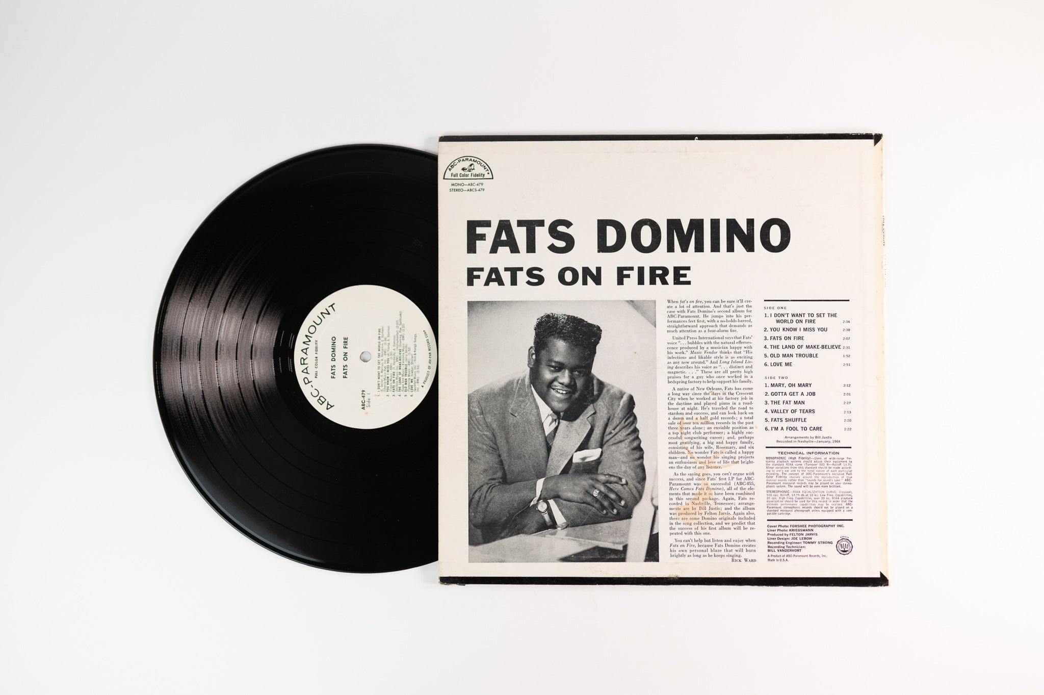 Fats Domino - Fats On Fire on ABC Paramount Mono Promo