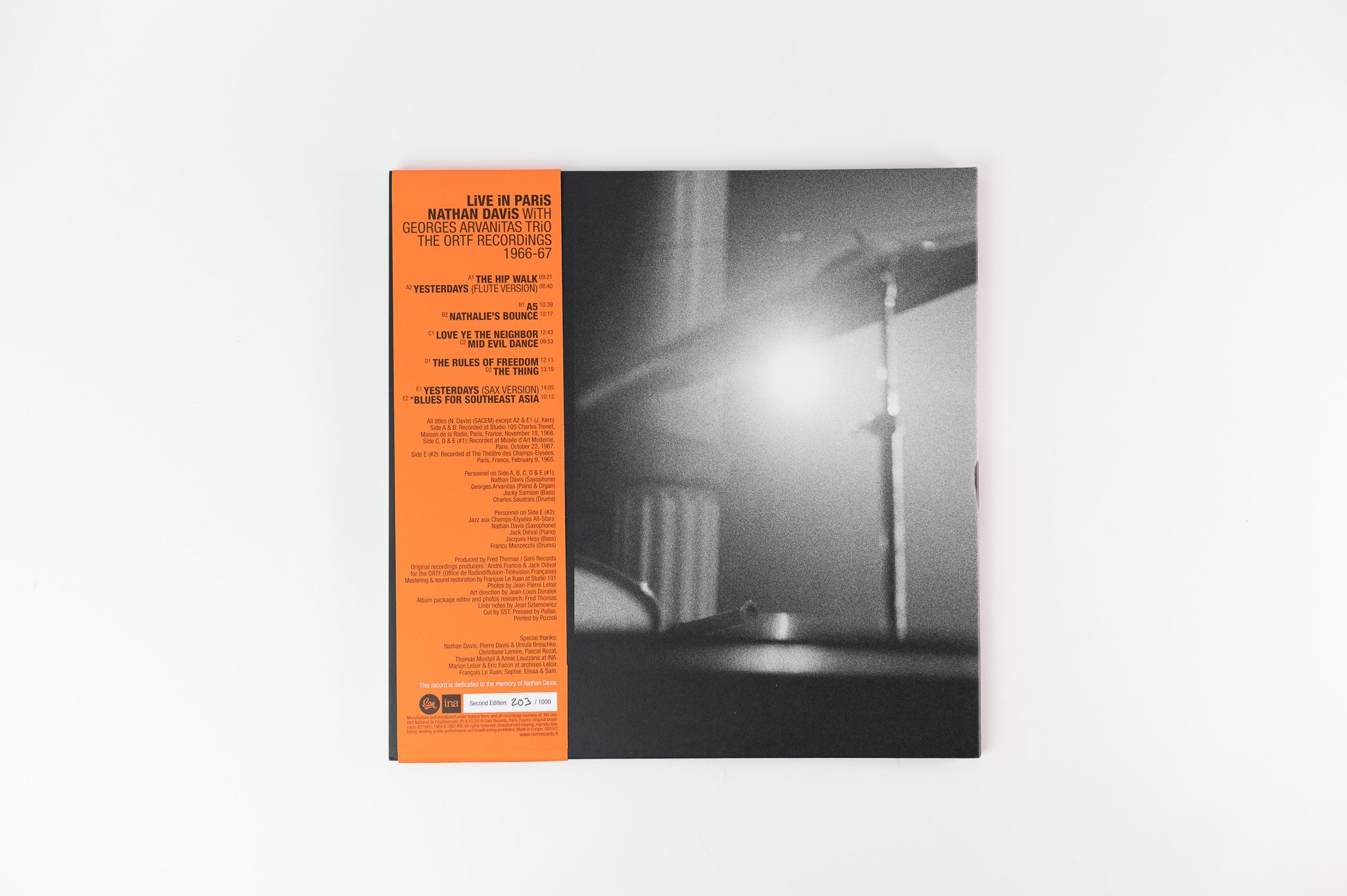 Nathan Davis - Live In Paris - The ORTF Recordings 1966/67 on Sam Limited Numbered French Second Press