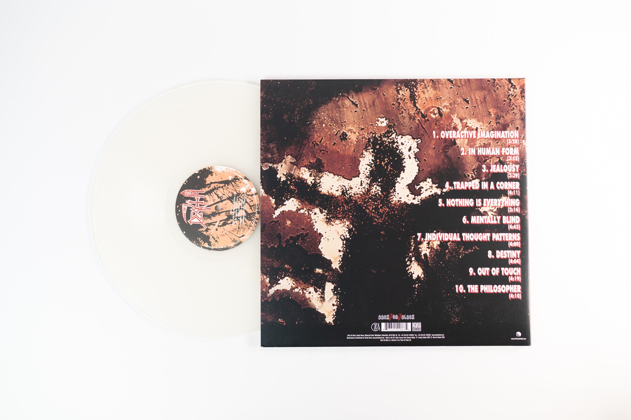 Death - Individual Thought Patterns on Back on Black Clear Vinyl UK Reissue