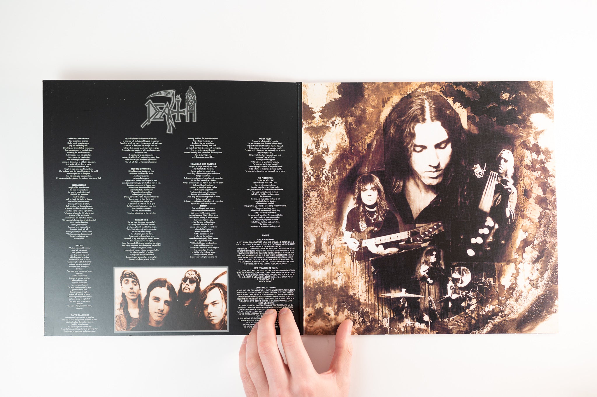 Death - Individual Thought Patterns on Back on Black Clear Vinyl UK Reissue