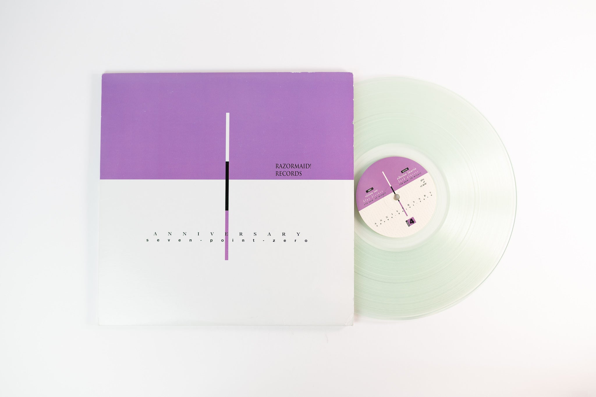 Various - Razormaid - Anniversary Seven-Point–Zero on Razormaid Records - Coke Bottle Clear Vinyl