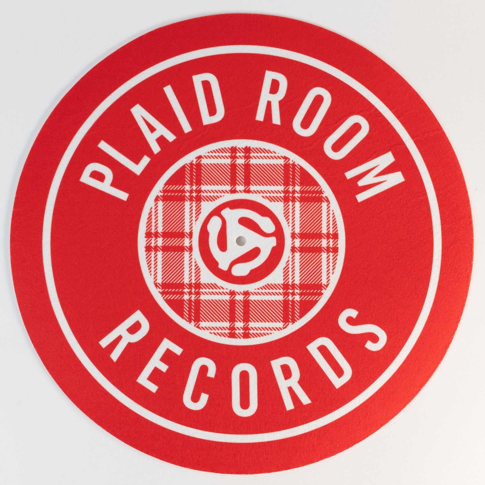 Plaid Room Records - Red Logo Slipmat