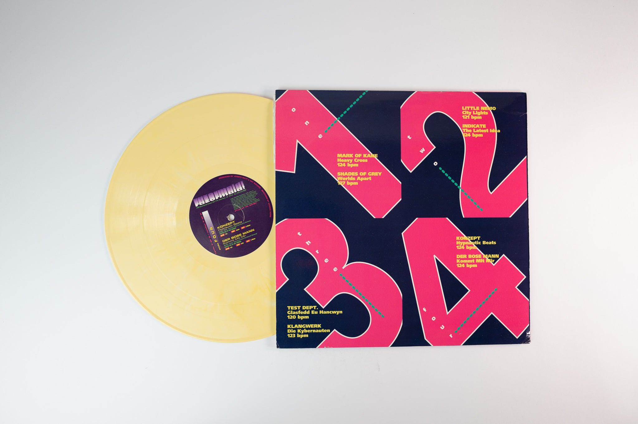 Various - Cycle Two - Sector Two on Razormaid Records - Yellow Marble Vinyl