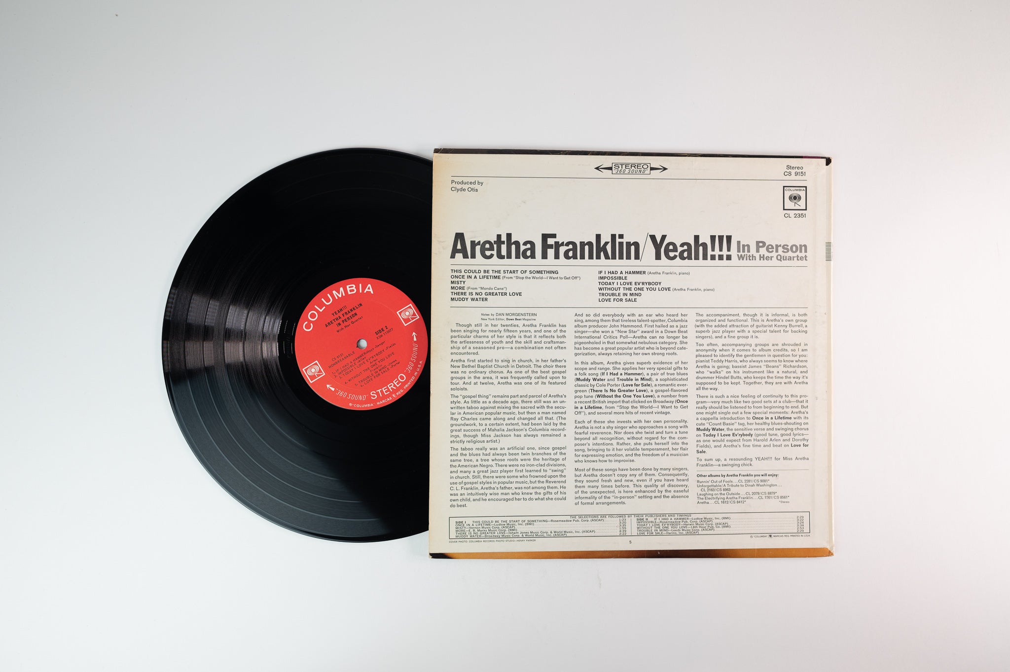 Aretha Franklin - Yeah!!! on Columbia - Stereo