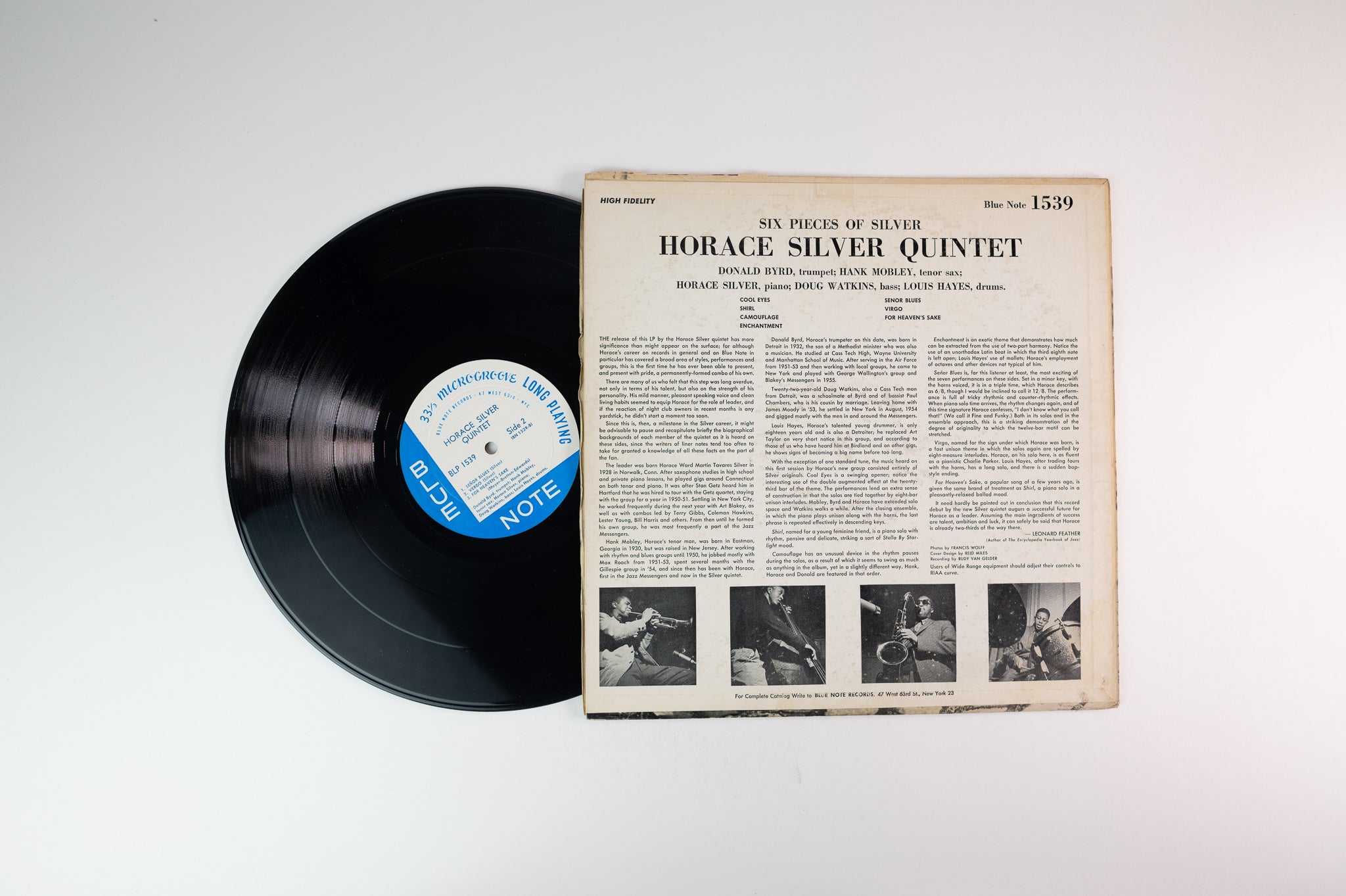 The Horace Silver Quintet - 6 Pieces Of Silver on Blue Note Mono W 63rd Deep Groove