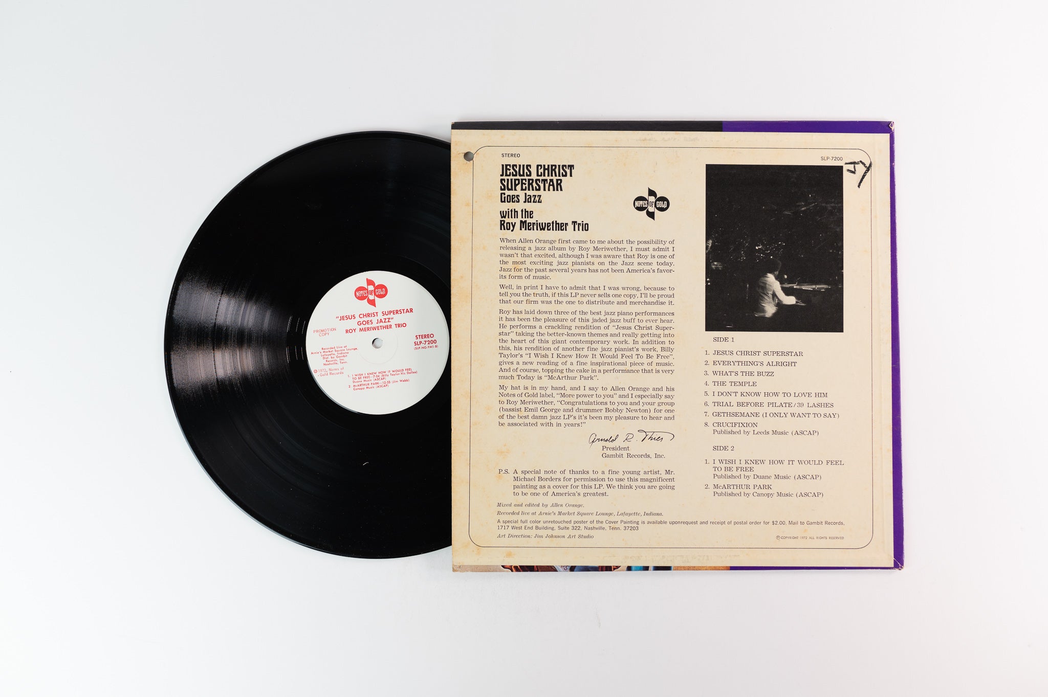 The Roy Meriwether Trio - Jesus Christ Superstar Goes Jazz on Notes of Gold Promo