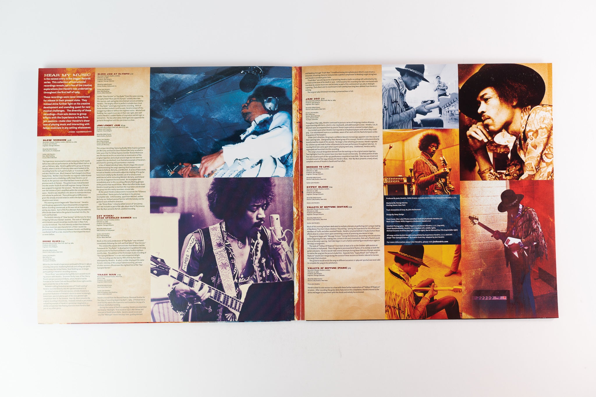 Jimi Hendrix - Hear My Music on Dagger Records Ltd Numbered RSD Black Friday 2014