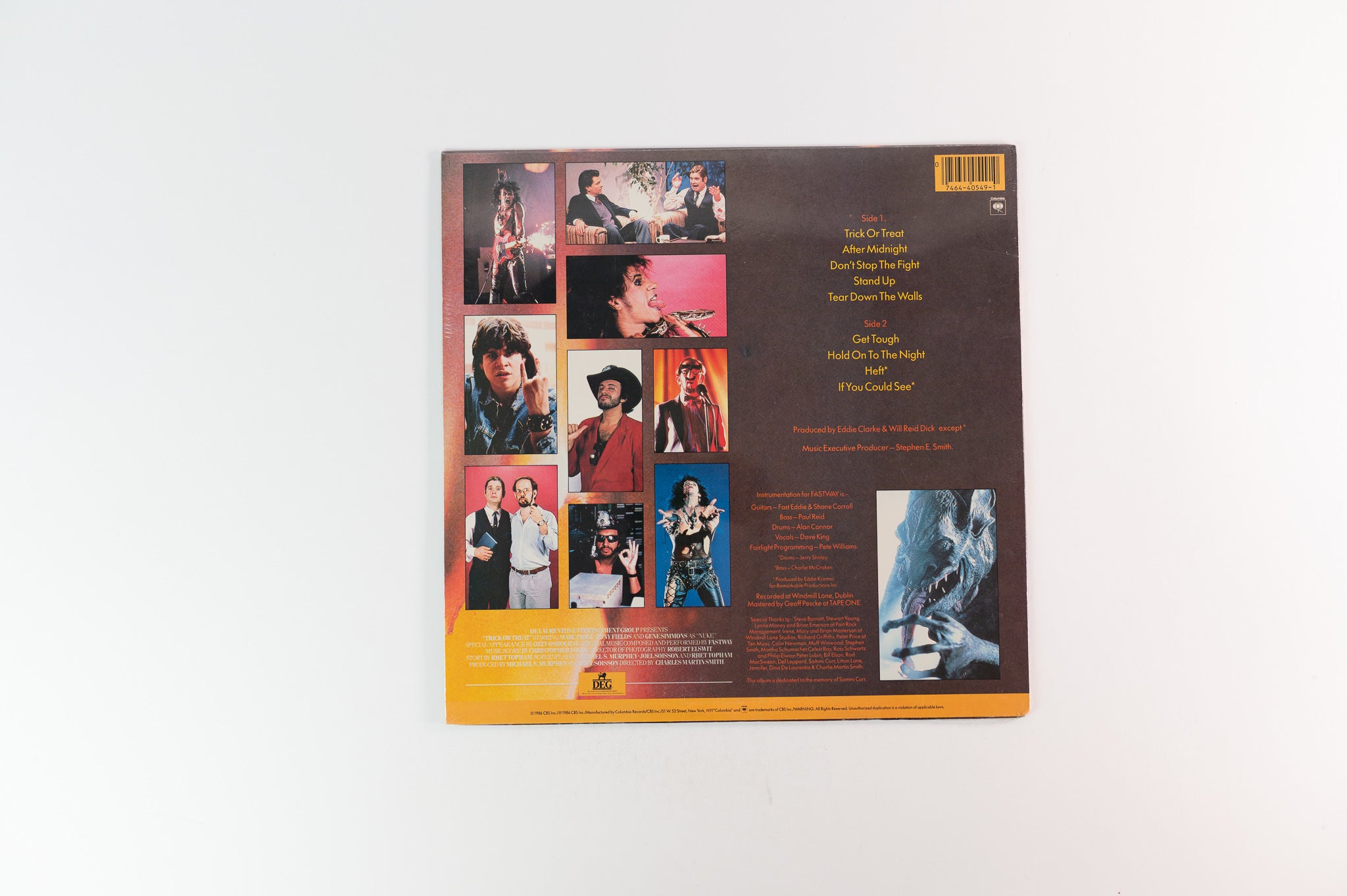 Fastway - Trick Or Treat - Original Motion Picture Soundtrack on Columbia Sealed