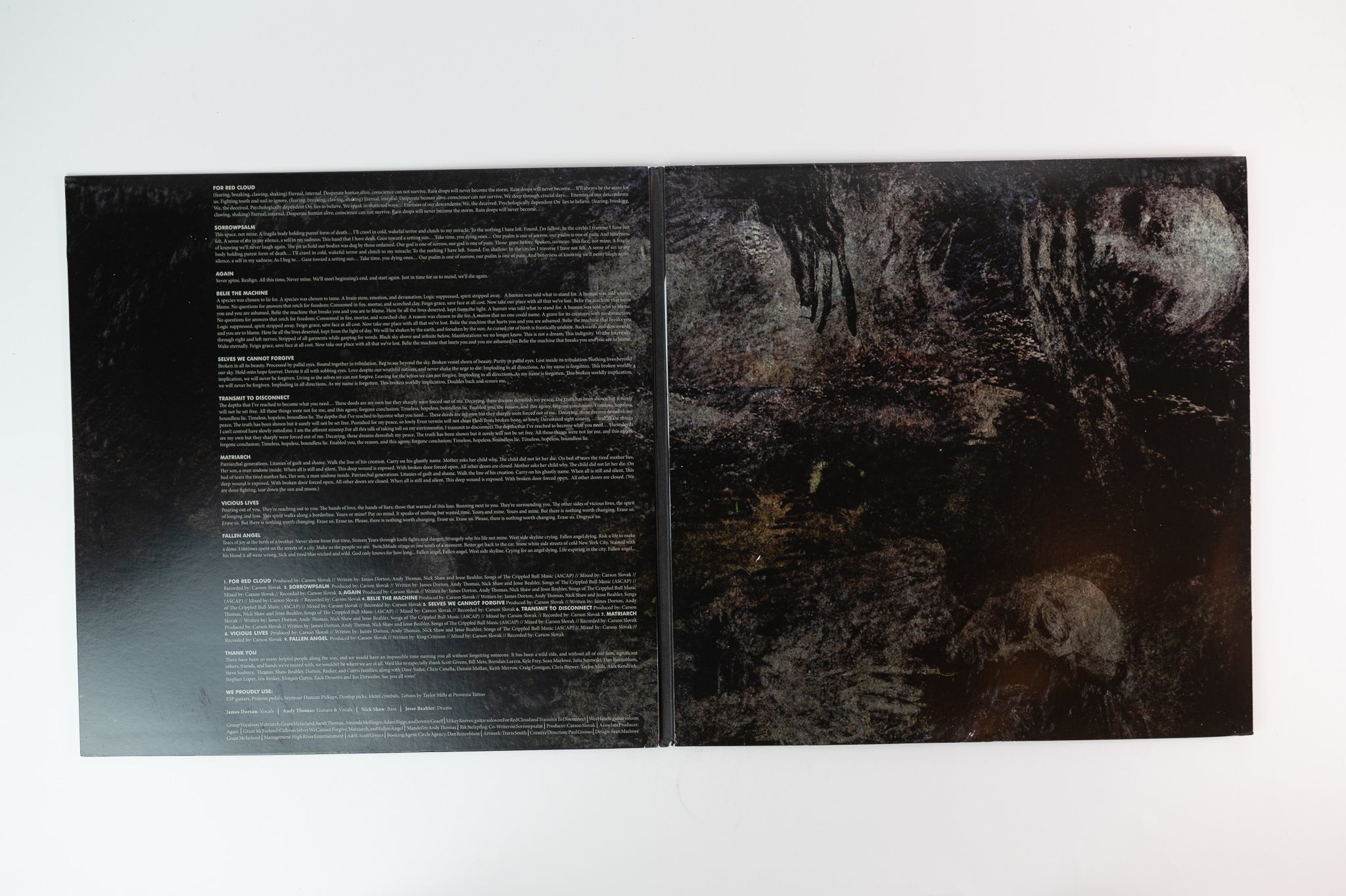 Black Crown Initiate - Selves We Cannot Forgive on eOne Music Blue White Splatter