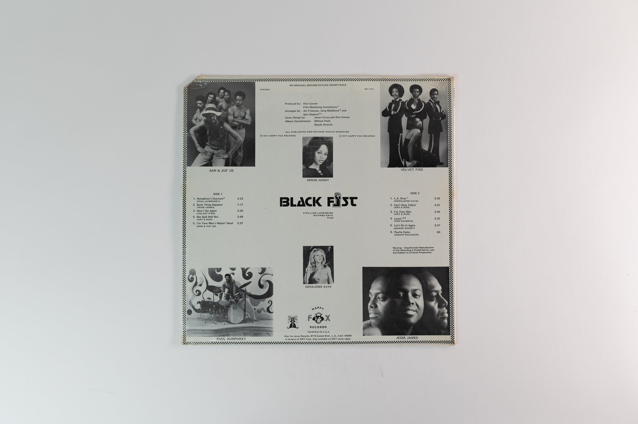 Various - Black Fist (Original Motion Picture Soundtrack) on Happy Fox Sealed