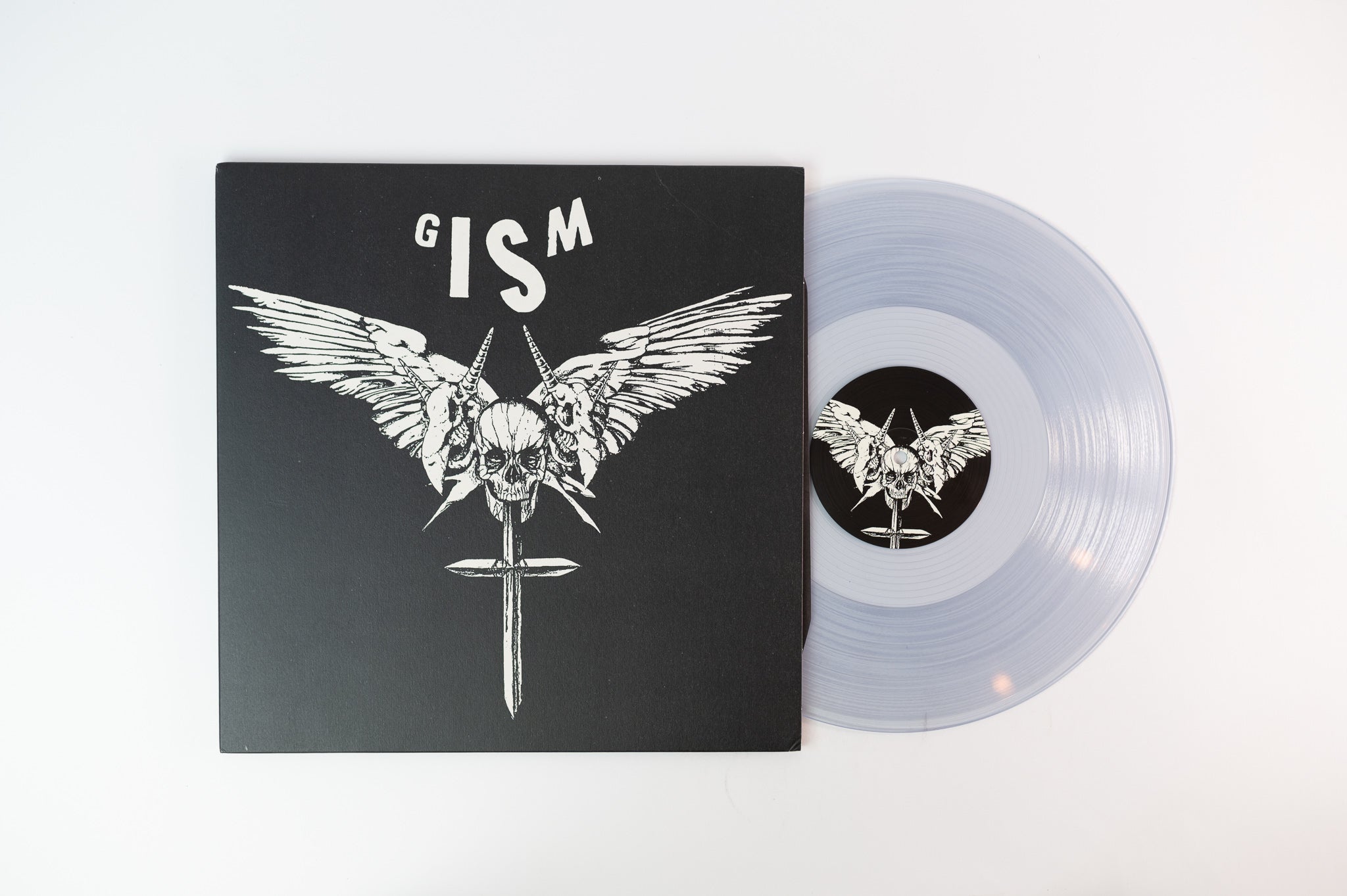 G.I.S.M. - Detestation on Relapse Clear Vinyl LP with Clear Vinyl 7" Reissue