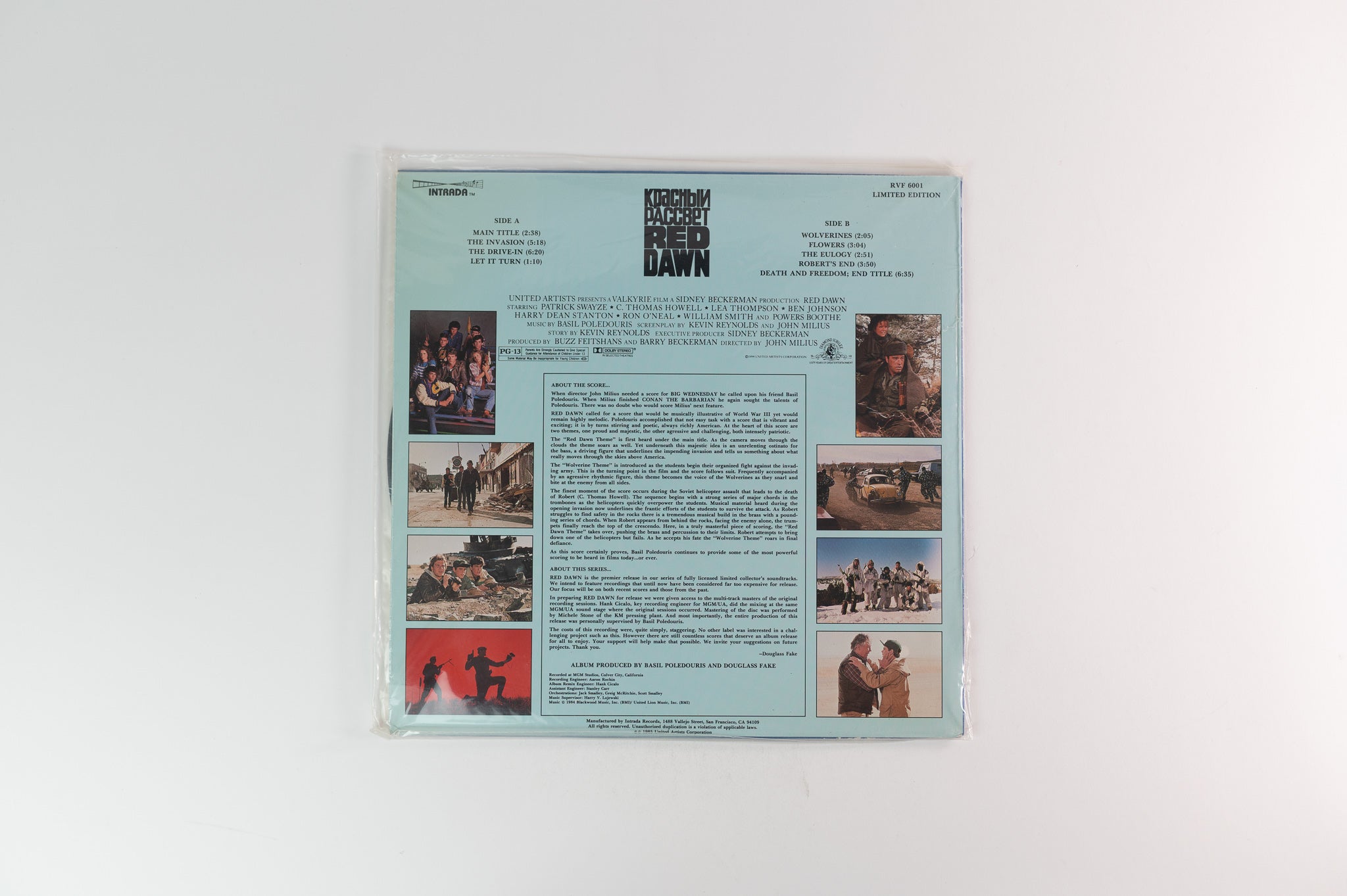 Basil Poledouris - Red Dawn (Original Motion Picture Soundtrack) on Intrada Sealed