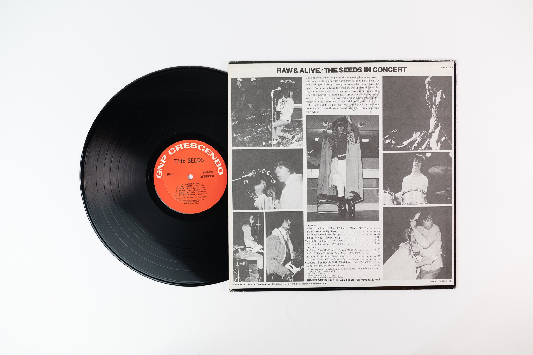 The Seeds - Raw & Alive In Concert At Merlin's Music Box on GNP Crescendo Stereo