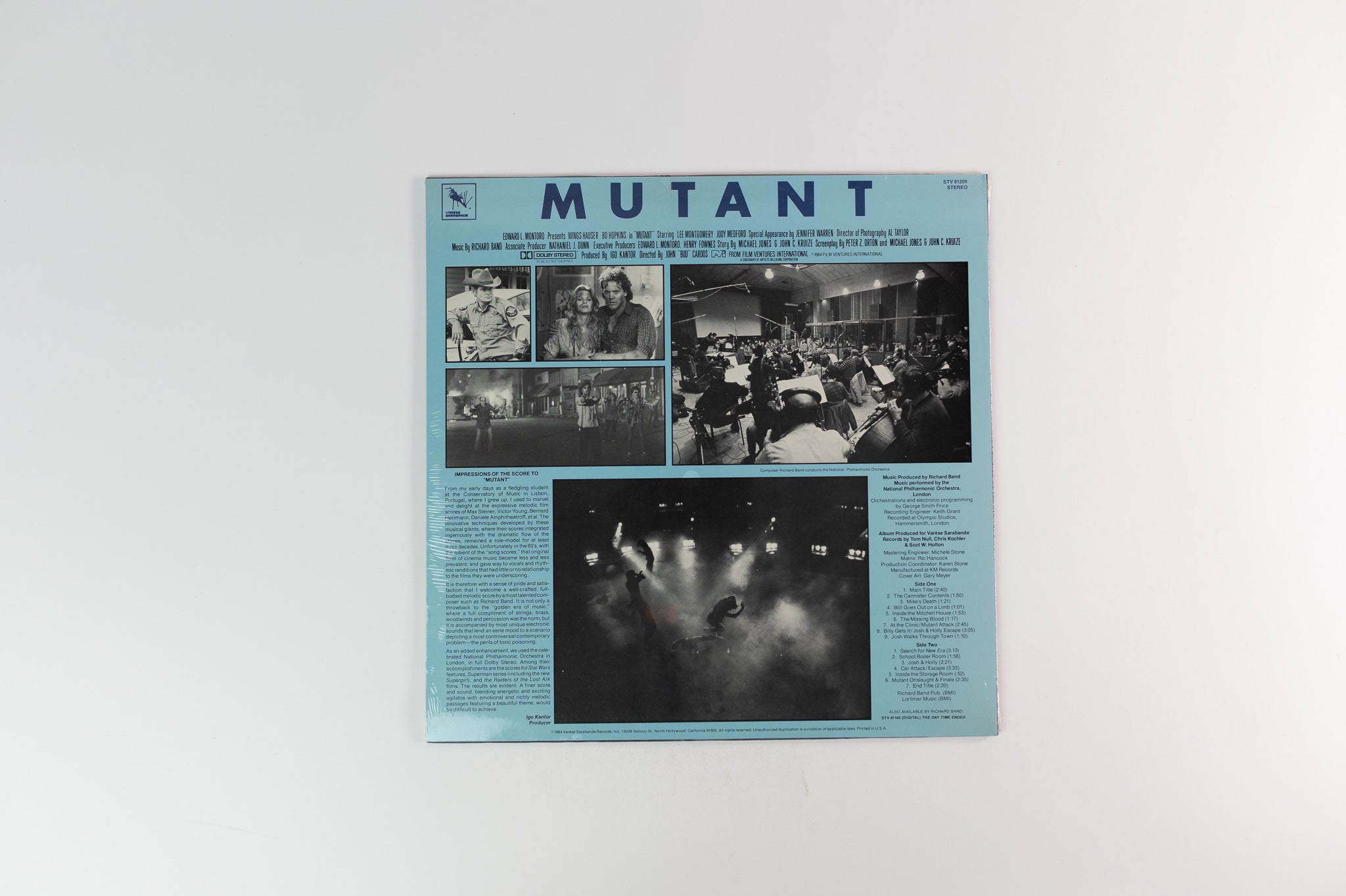 Richard Band - Mutant (Original Motion Picture Soundtrack) on Varese Sarabande Sealed