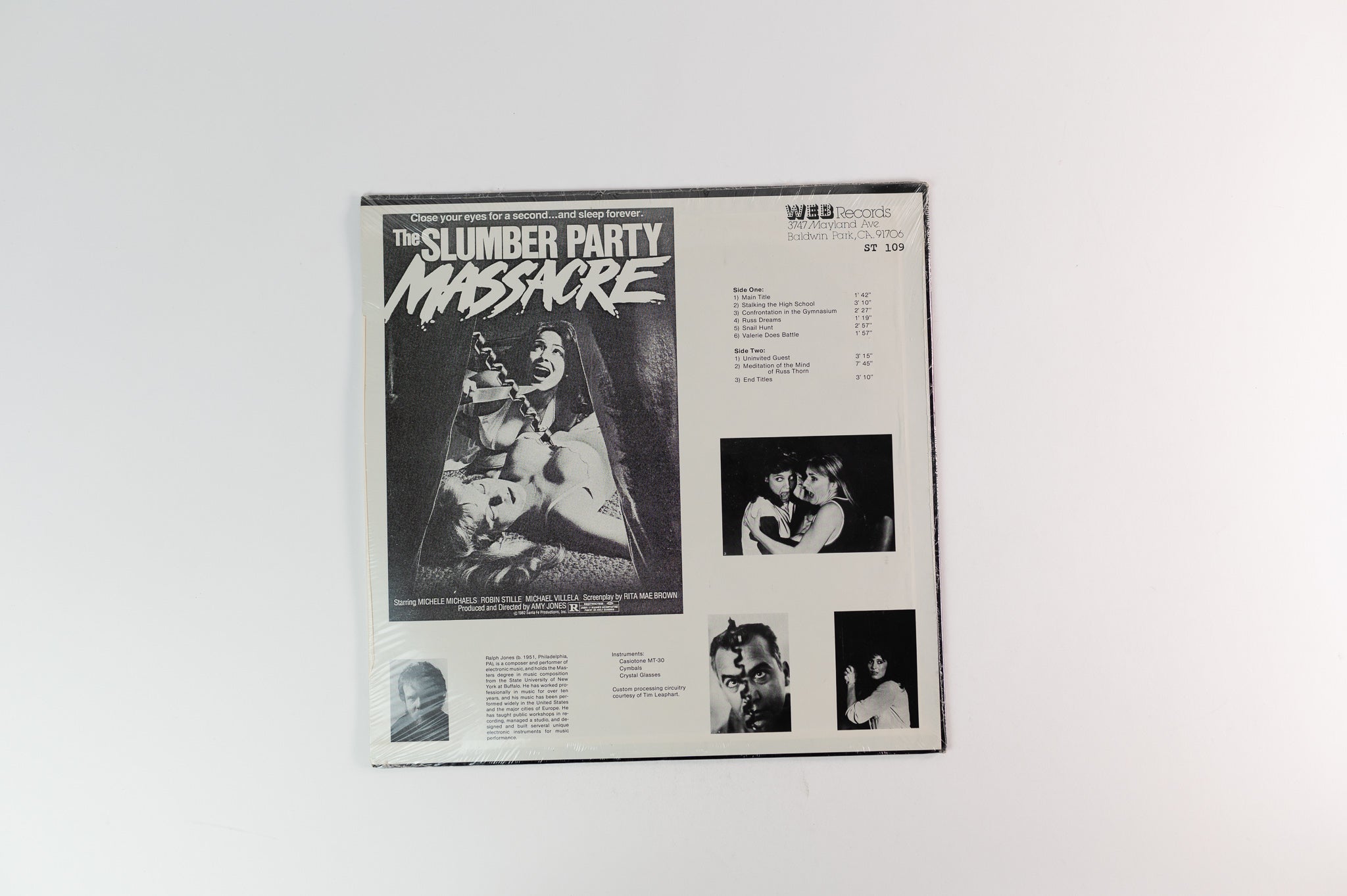 Ralph Jones - The Slumber Party Massacre (Original Motion Picture Score) on WEB Records Sealed