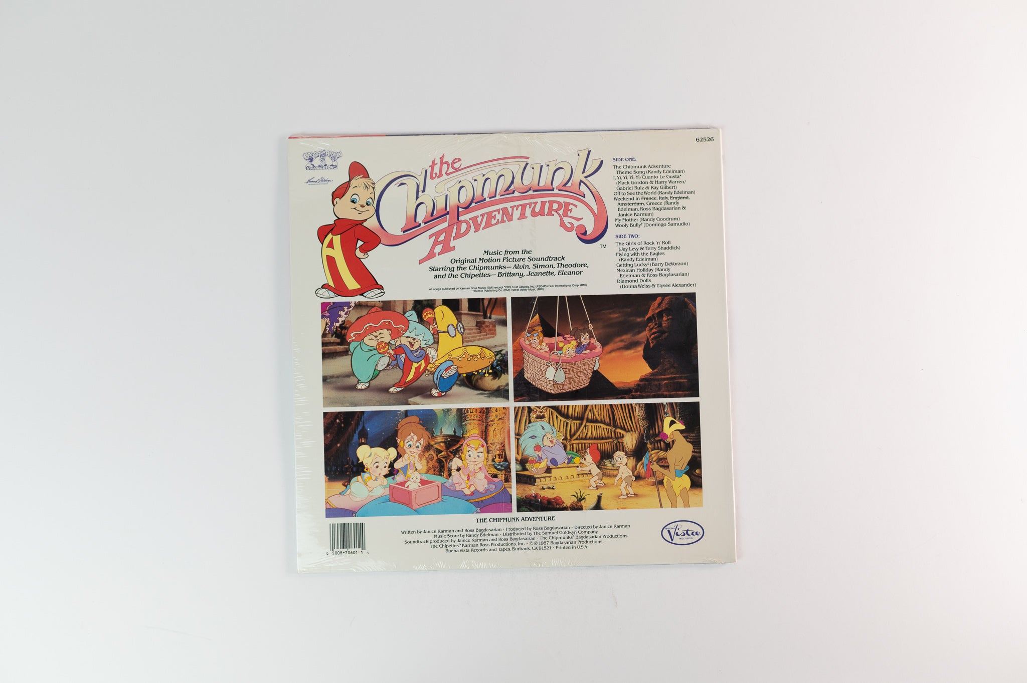 The Chipmunks - The Chipmunk Adventure (Motion Picture Soundtrack) on Buena Vista Sealed