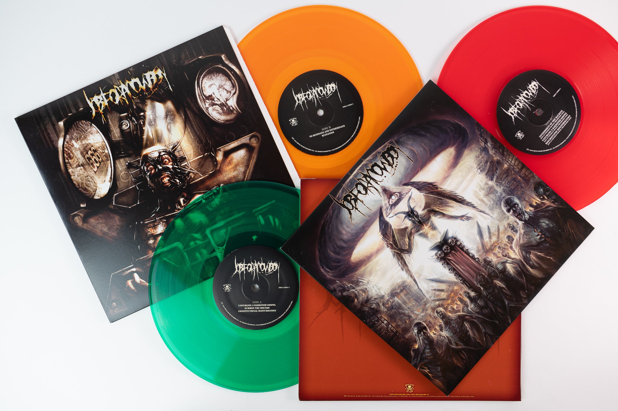 Job For A Cowboy - Ruination on Metal Blade Club Edition Box Orange / Green / Red Transparent