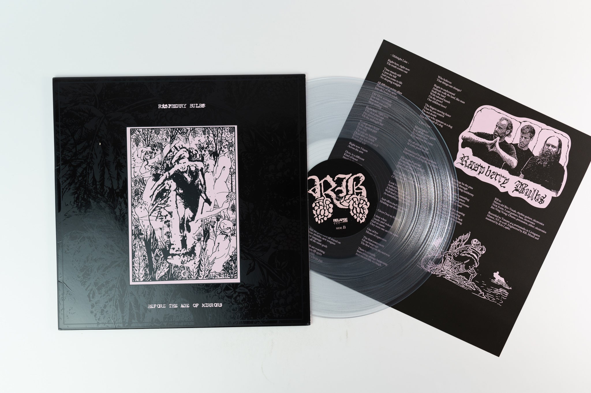 Raspberry Bulbs - Before The Age Of Mirrors on Relapse Clear Vinyl