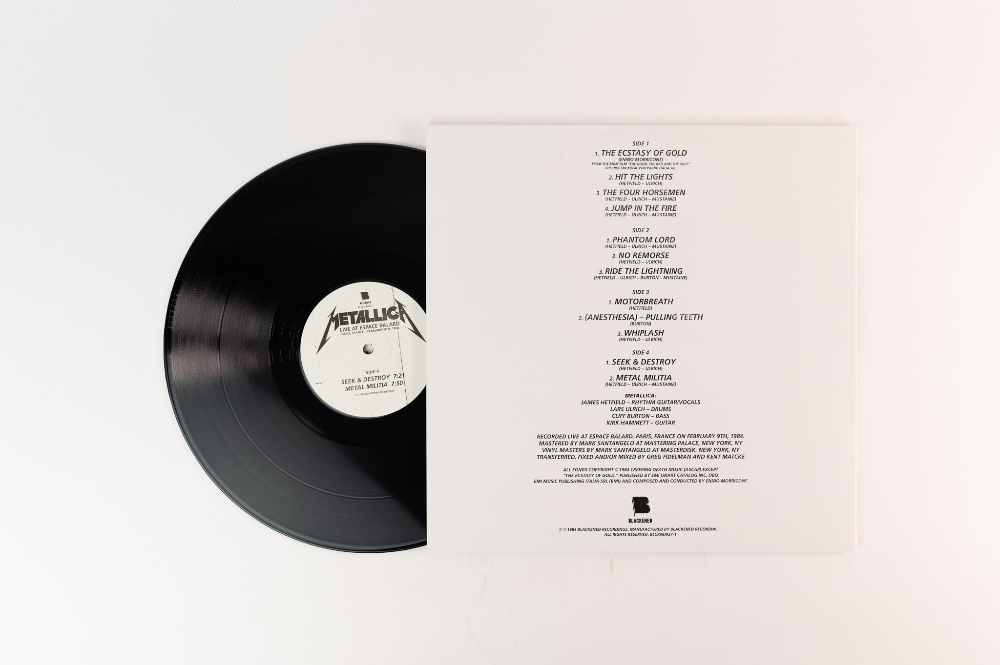 Metallica - Kill 'Em All on Blackened Deluxe Edition Numbered Box Set